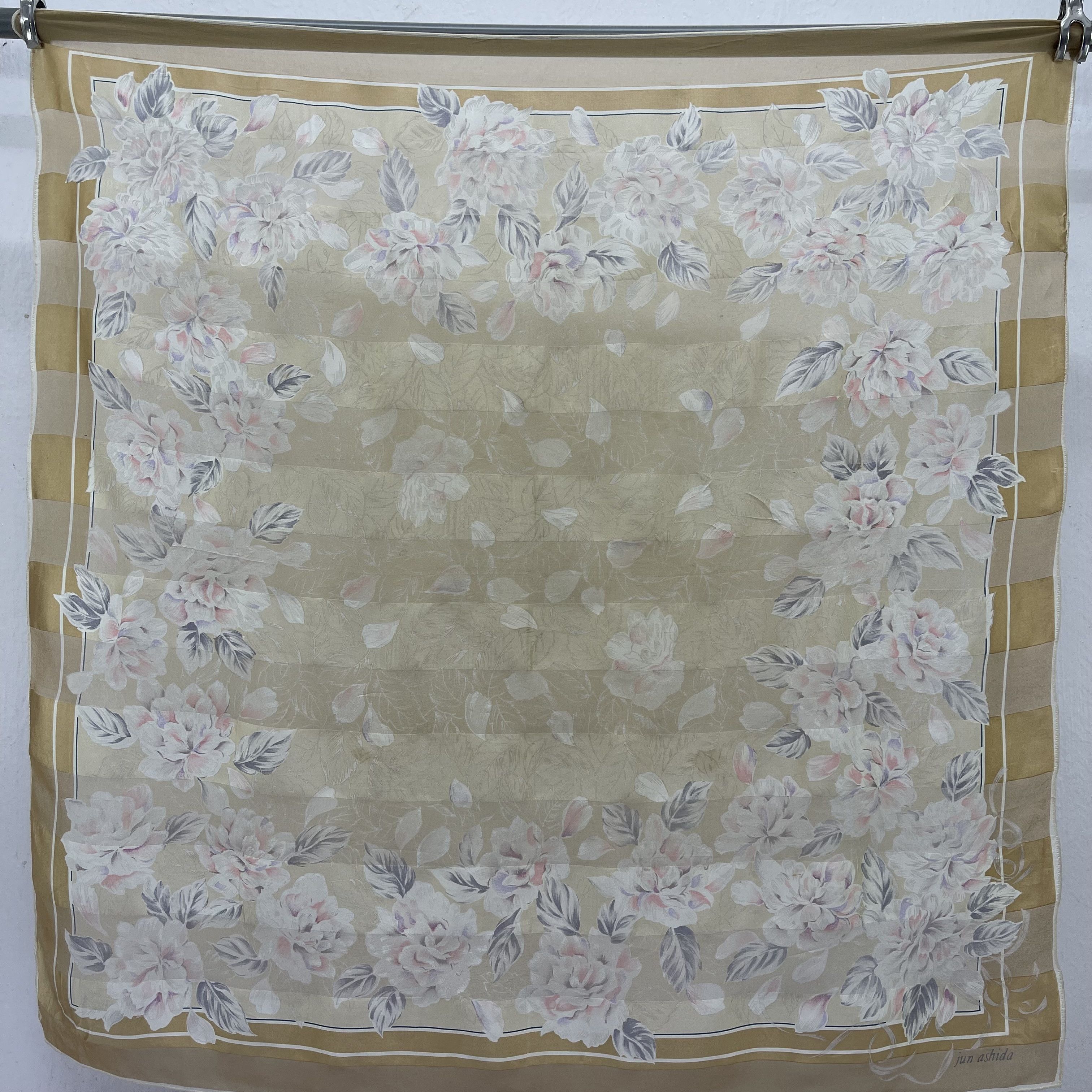 Japanese Brand Vintage Jun Ashida Japanese Brand Silk Scarf - S7036 Size ONE SIZE - 4 Thumbnail