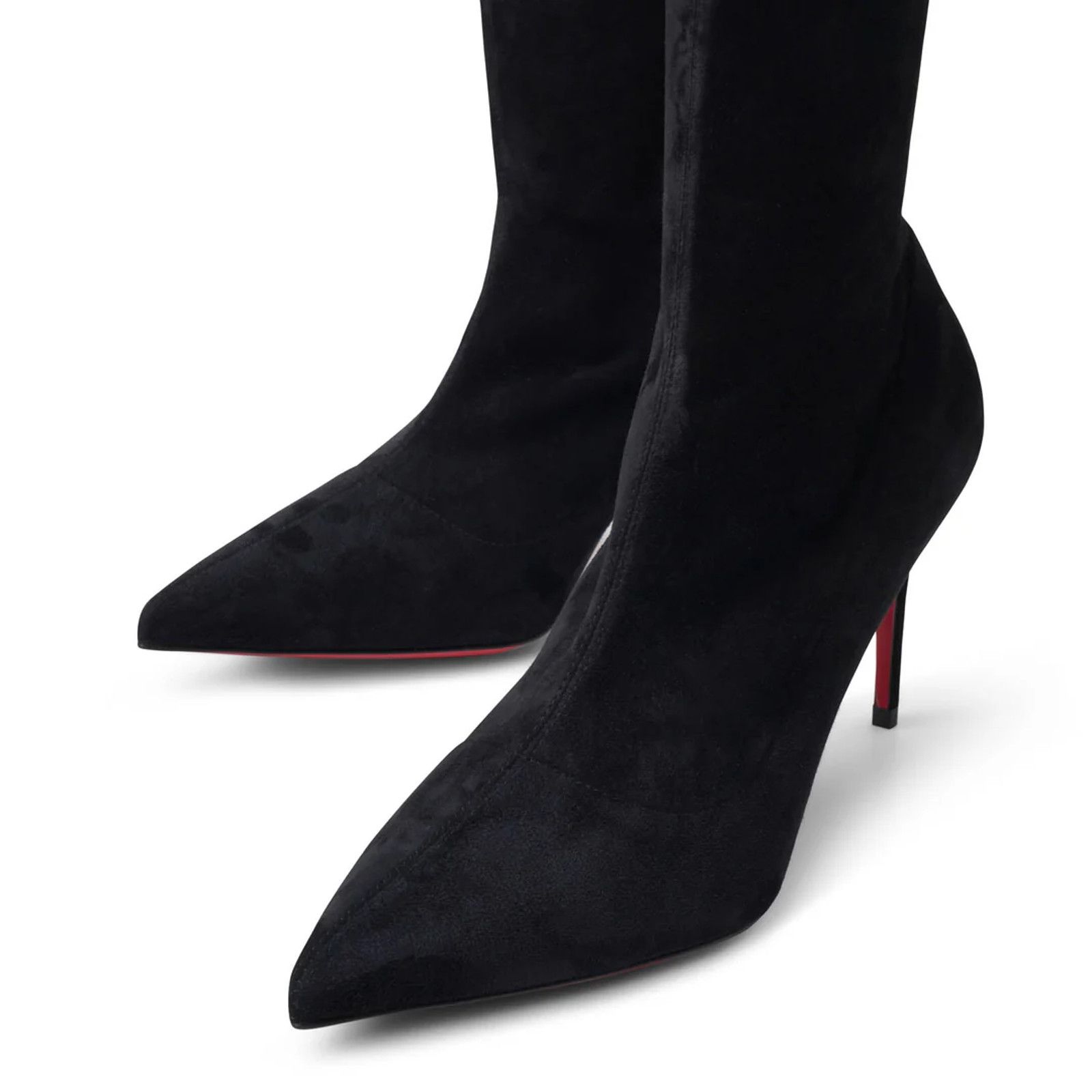 Christian Louboutin Christian Louboutin Kate Botta Alta 85 Black Suede OTK Knee Size US 8.5 / IT 38.5 - 10 Thumbnail