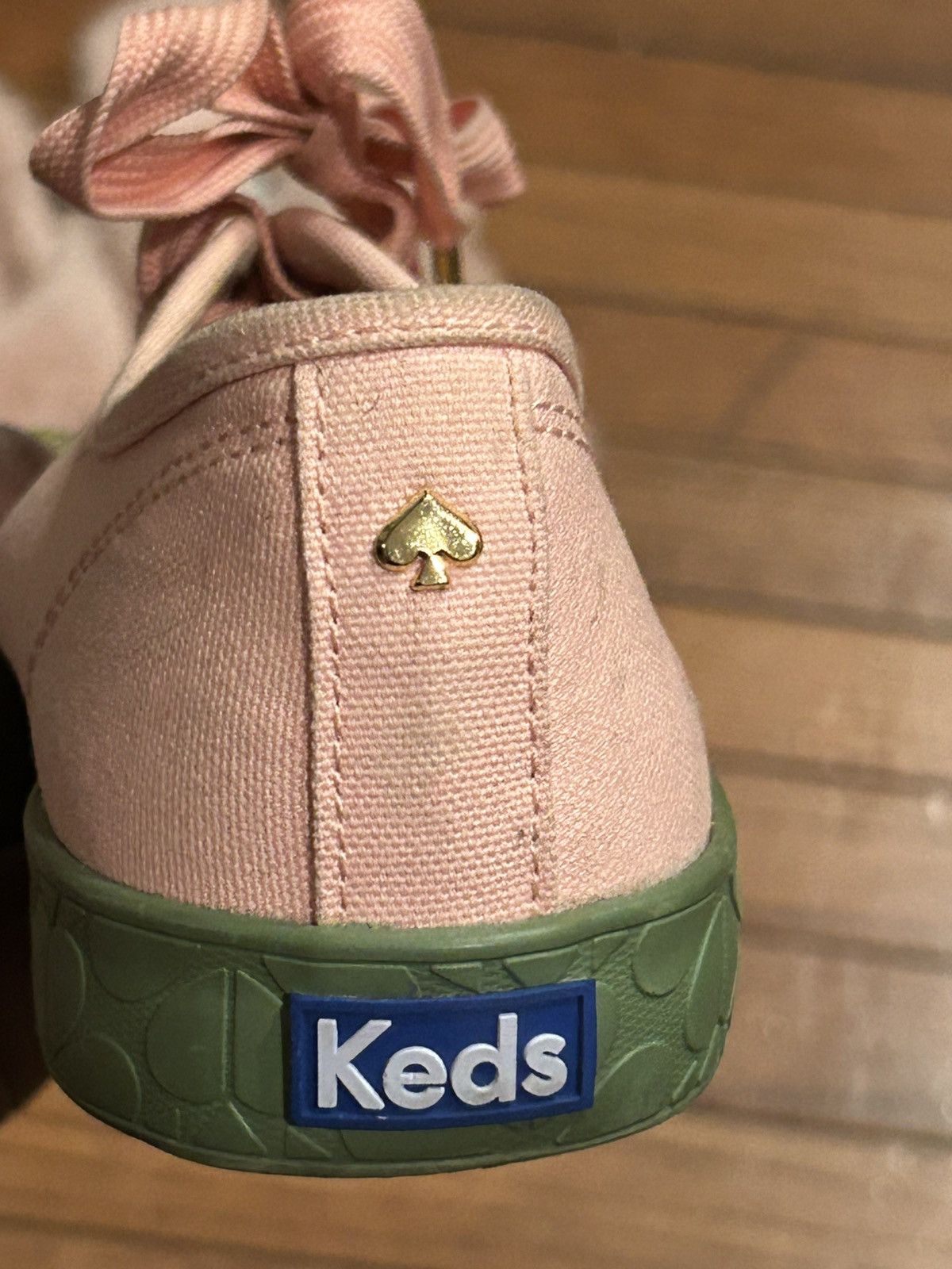 Kate Spade Keds X Kate Spade Pink & Green Sneakers Size US 8.5 / IT 38.5 - 10 Thumbnail