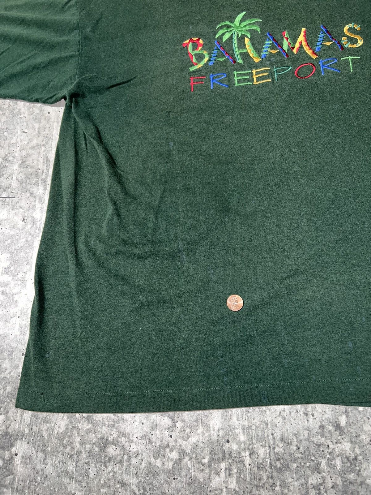 Other Vintage Y2K Bahamas Freeport Embroidered Tee Size US L / EU 52-54 / 3 - 3 Thumbnail