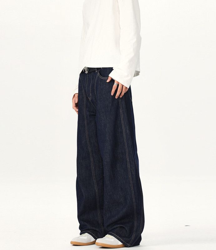 Jean American men's loose wide-leg scimitar baggy jeans Size US 32 / EU 48 - 3 Thumbnail