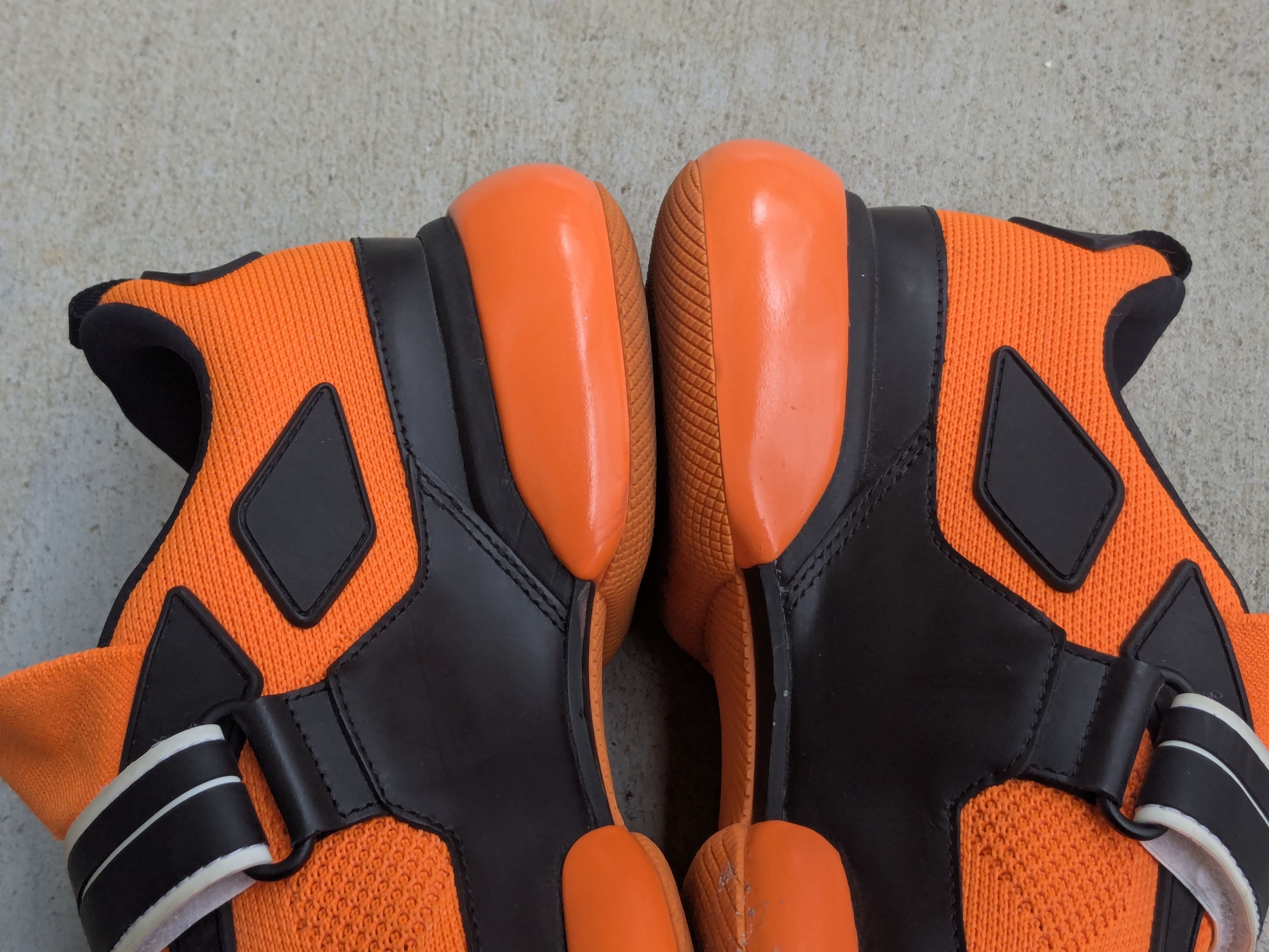 Prada Prada Cloudbust Sneakers Orange Black 7 Leather Size US 7 / EU 40 - 10 Thumbnail