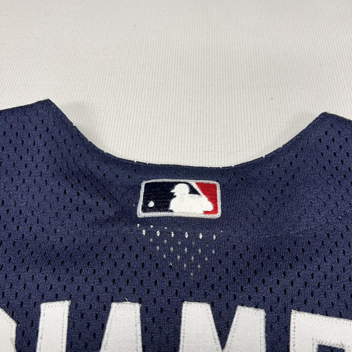 Majestic × New York Yankees × Vintage VTG Yankees Jersey Blue Giambi #25 Majestic MLB Baseball Size US M / EU 48-50 / 2 - 12 Thumbnail