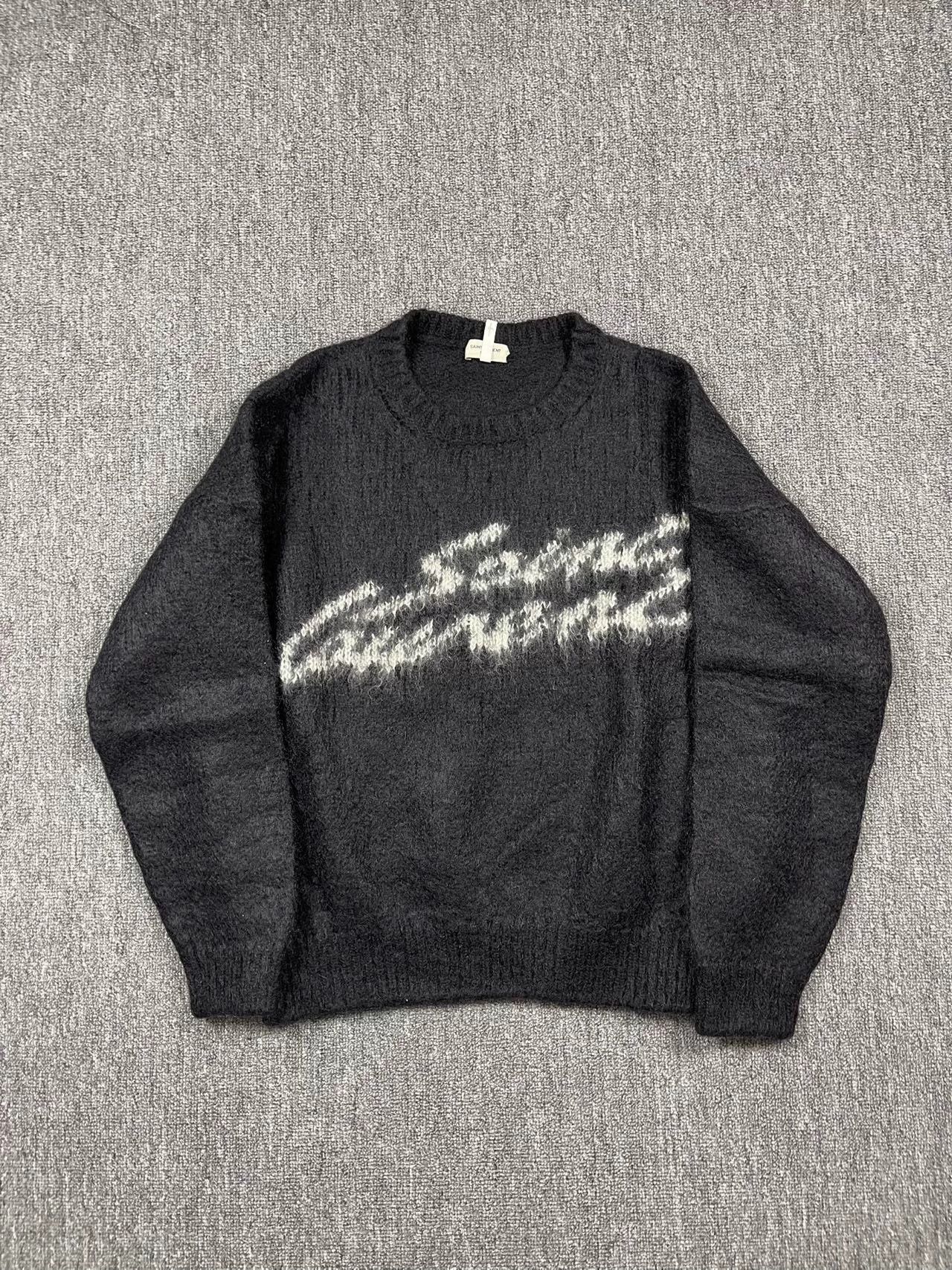Saint Laurent Paris Saint Laurent FW22 Letter Jacquard Sweater Size US XL / EU 56 / 4 - 1 Thumbnail