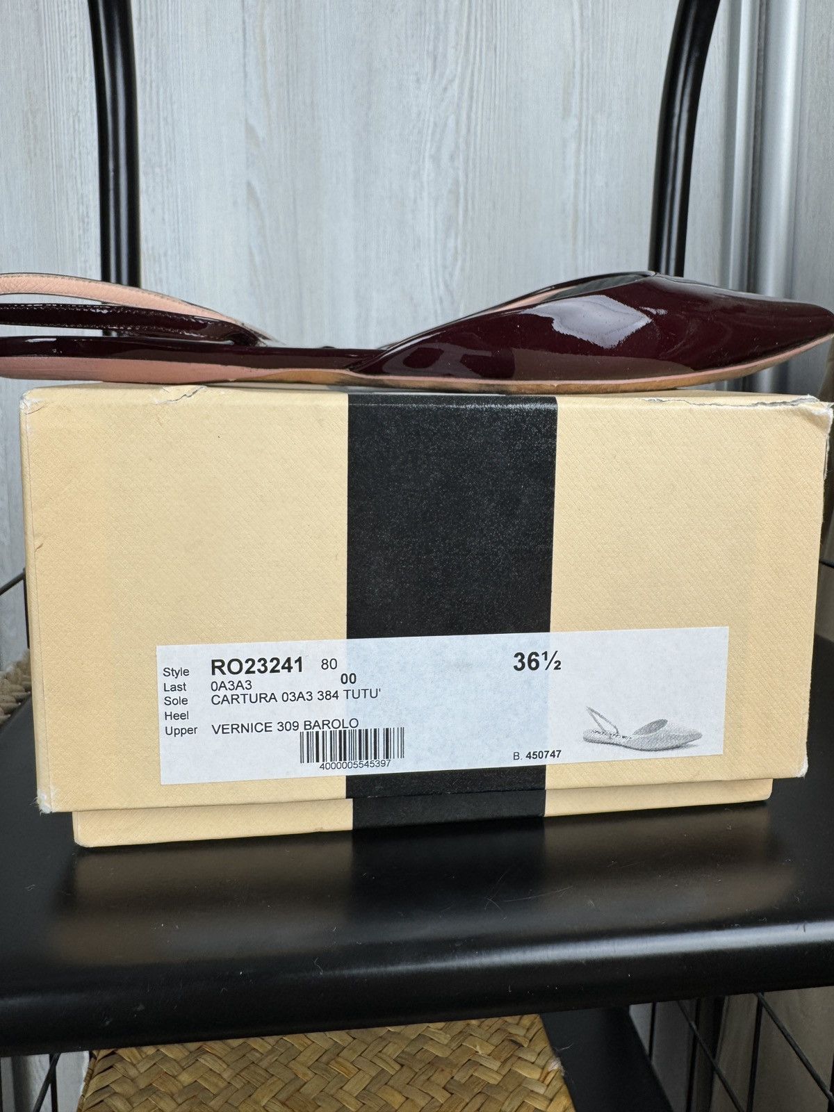 Rochas Rochas patent leather burgundy flats ballets mules w box Size US 8.5 / IT 38.5 - 4 Thumbnail