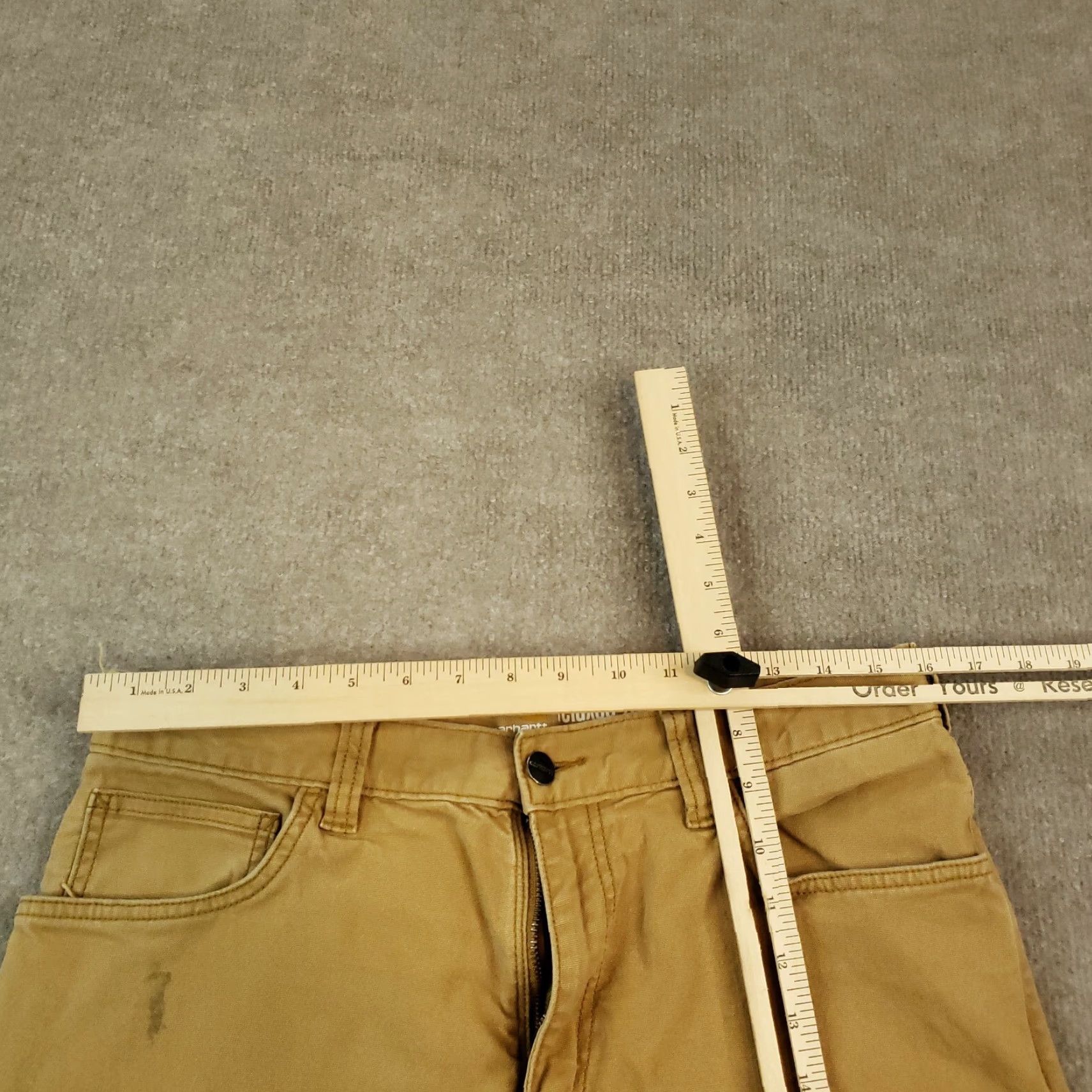 Carhartt VINTAGE Carhartt Brown Canvas Straight Leg Stretch Pants Men 32x30 Relaxed Fit Workwear Size US 34 / EU 50 - 4 Thumbnail