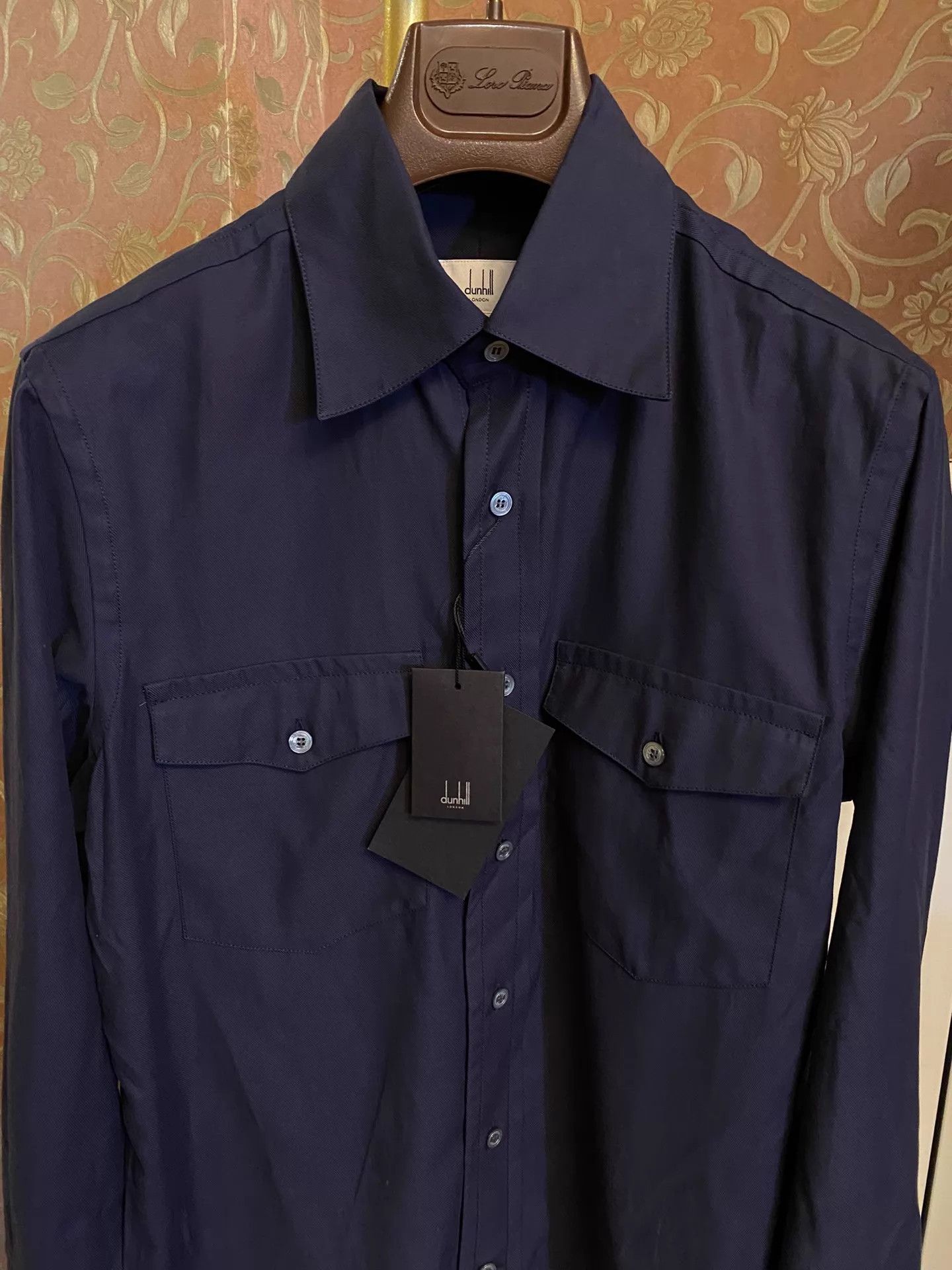 Alfred Dunhill Dunhill Portugal Made MOP Button-Down Shirt Size M Size US M / EU 48-50 / 2 - 2 Thumbnail