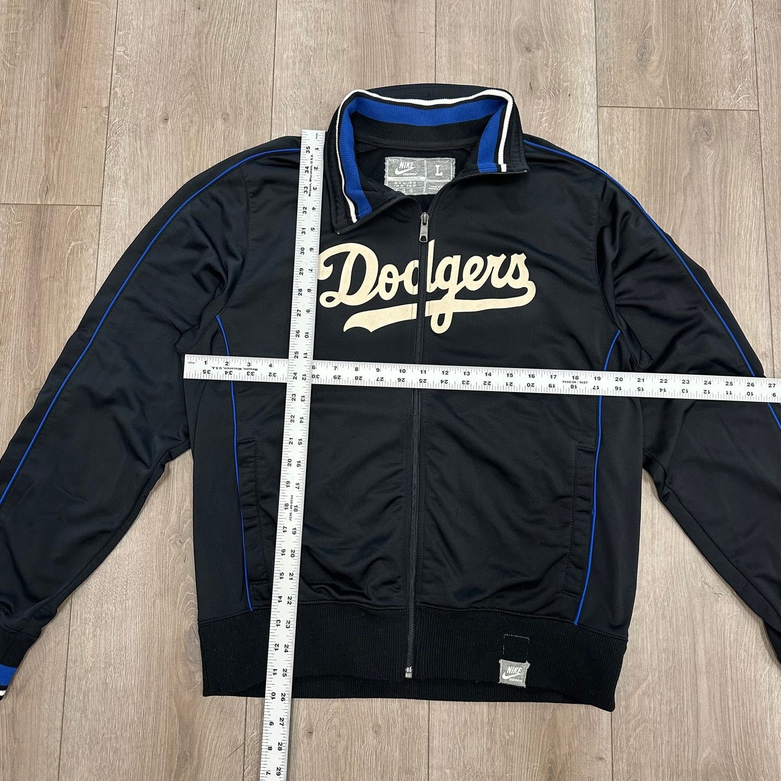 MLB × Nike Nike Los Angeles Dodgers track jacket Full Zip Black Blue Size US L / EU 52-54 / 3 - 2 Thumbnail