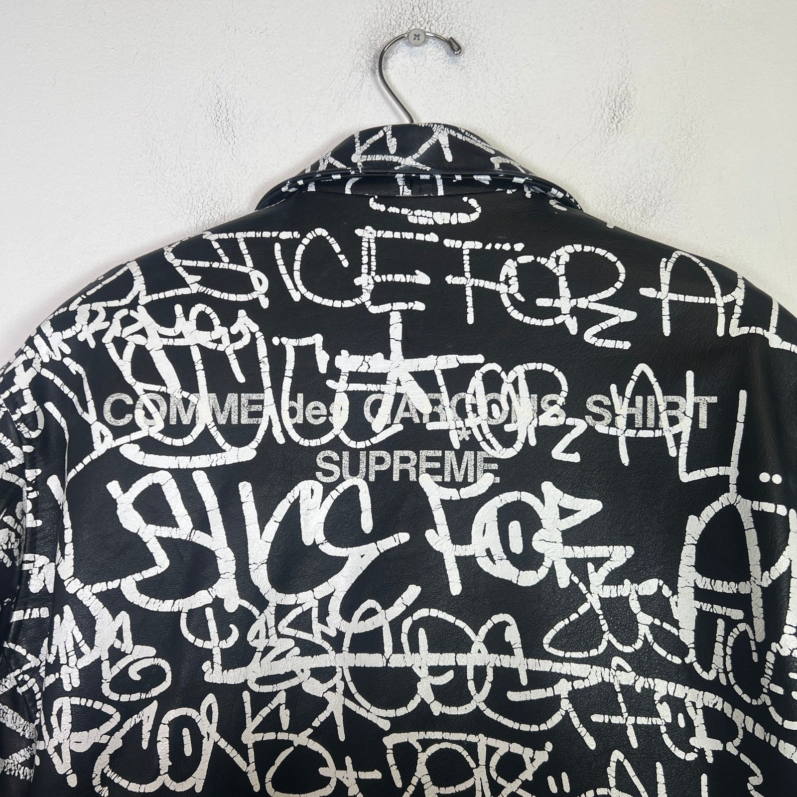 Comme des Garcons SHIRT × Schott × Supreme SupxCommeDesGarconsS. x Schott Perfecto Leather Biker Jacket Size US L / EU 52-54 / 3 - 4 Thumbnail