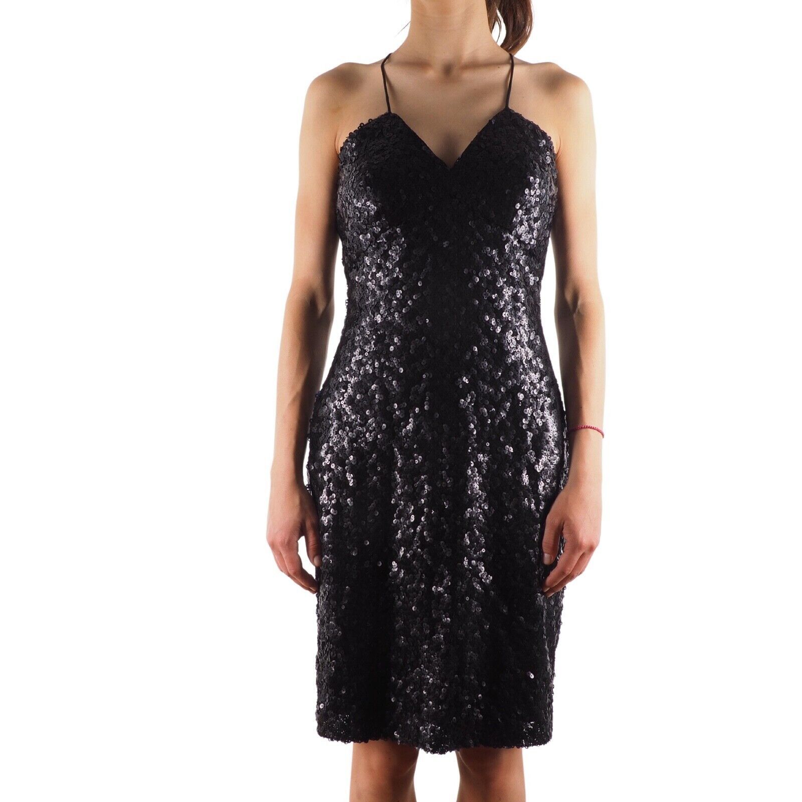Ralph Lauren Ralph Lauren Champagne Cocktail Sequin Evening Black Dress Size M / US 6-8 / IT 42-44 - 1 Thumbnail