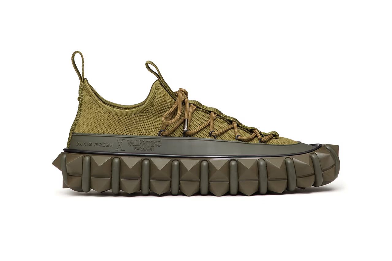 Valentino o1y0525 Low-Top Sneakers in Military Green/Lead Size US 6 / EU 39 - 1 Thumbnail