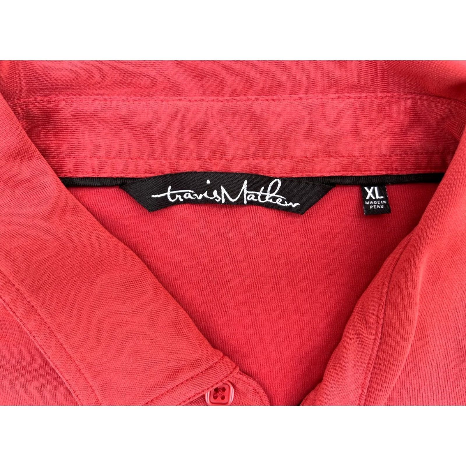 TravisMathew Travis Mathew Polo Shirt Men’s XL Red Short Sleeve Collared Golf Casual Shirt Size US XL / EU 56 / 4 - 6 Thumbnail
