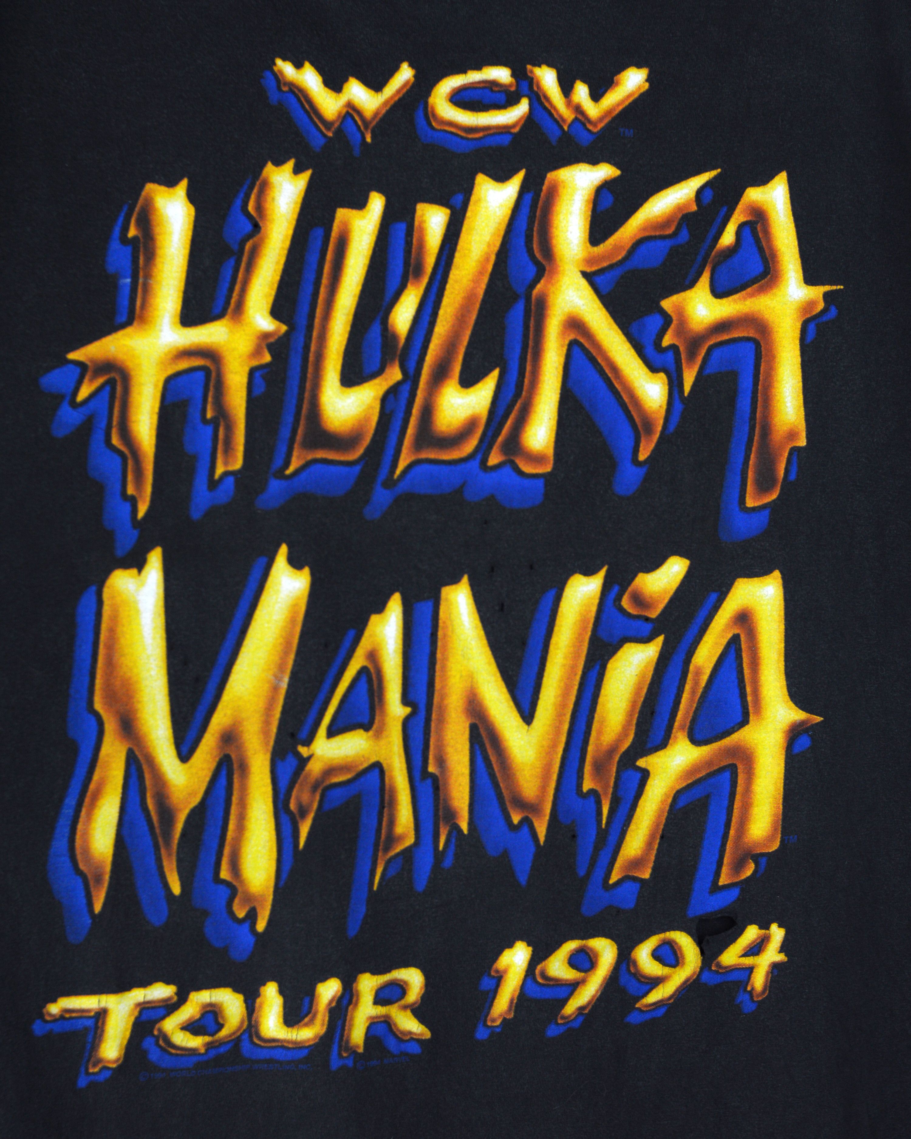Vintage × WCW/nWo × WWF Vintage WCW HulkaMania Hulk Hogan 1994 t shirt Size US XL / EU 56 / 4 - 3 Thumbnail