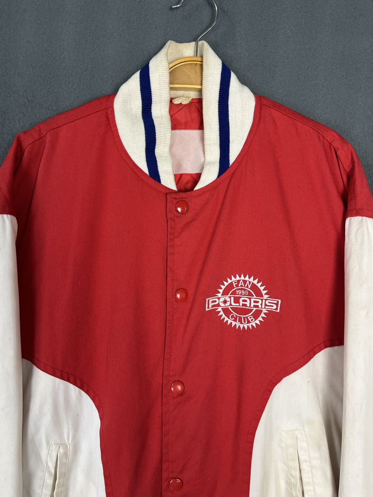 Vintage 1995 Polaris Fan Club Vintage Varsity Jacket Letterman Red Size US S / EU 44-46 / 1 - 3 Thumbnail