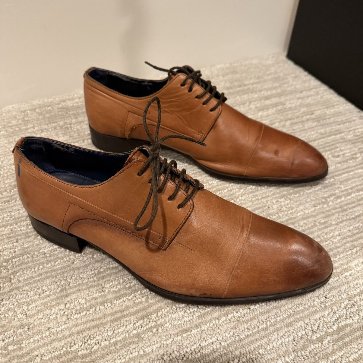 Zara Zara Man Modern Essentials Tan Leather Dress Shoes Size 11 Size US 11 / EU 44 - 2 Thumbnail