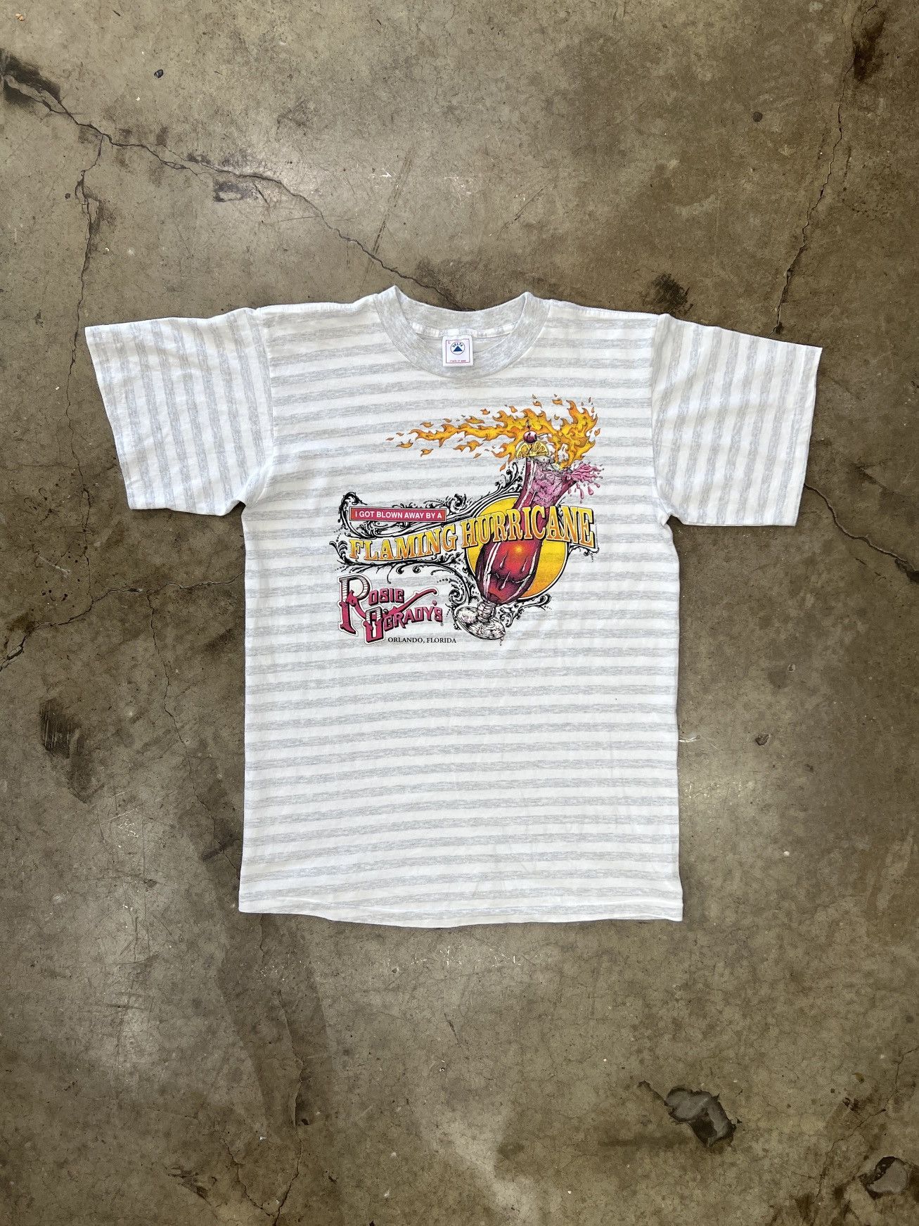 Vintage Vintage 90s Florida Flaming Hurricane Vacation Tee Large Size US L / EU 52-54 / 3 - 2 Thumbnail