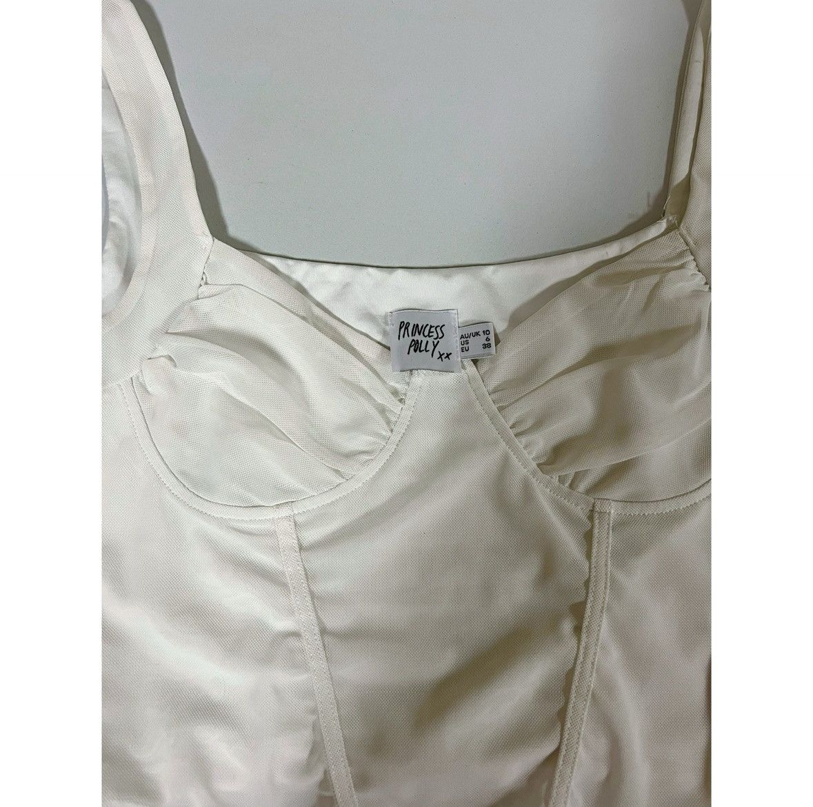 PRINCESS POLLY Princess Polly Mesh Corset Bustier Top Shirt Blouse Size 6 🪽 Size M / US 6-8 / IT 42-44 - 4 Thumbnail