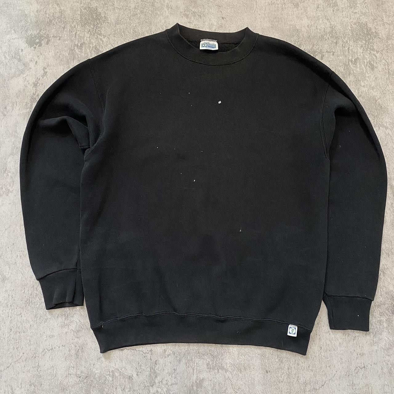 Other Black crewneck sweatshirt with a worn look fashion Size US M / EU 48-50 / 2 - 1 Thumbnail