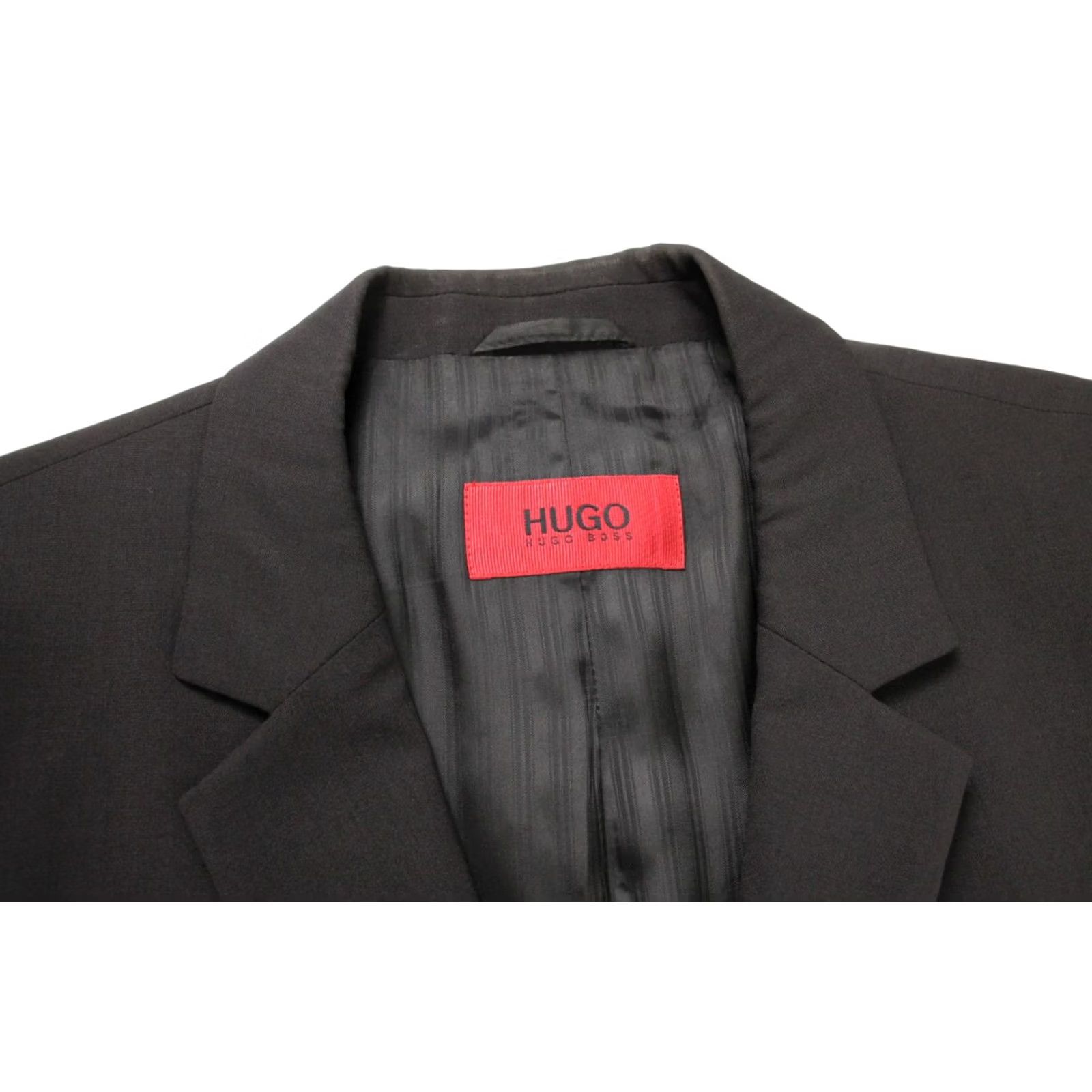 Hugo Boss HUGO BOSS Blazer Men US 44 Formal Single Breasted Lined Single Vented Brown Notch Collar Button Cuffs Size 44R - 5 Thumbnail