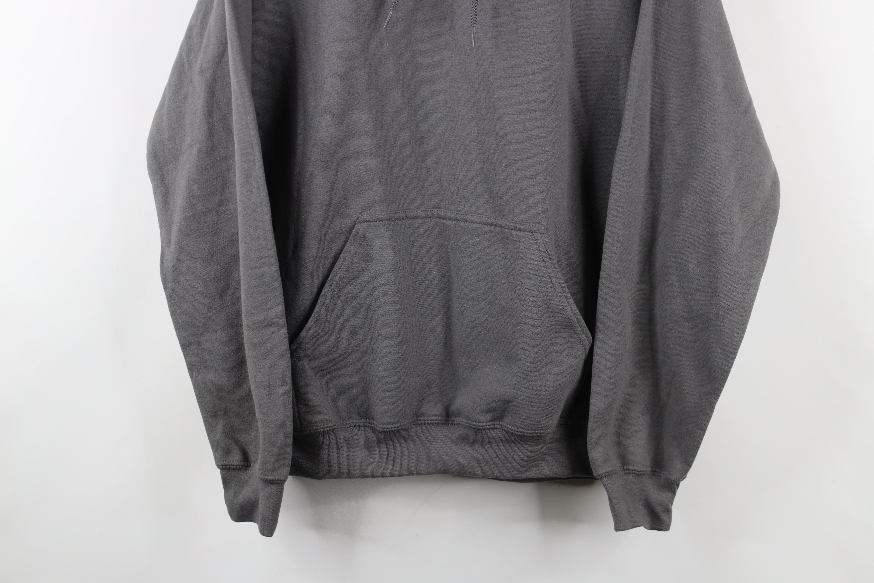 Vintage Vintage 90s Y2K Streetwear Blank Hoodie Sweatshirt Gray Size US L / EU 52-54 / 3 - 3 Thumbnail