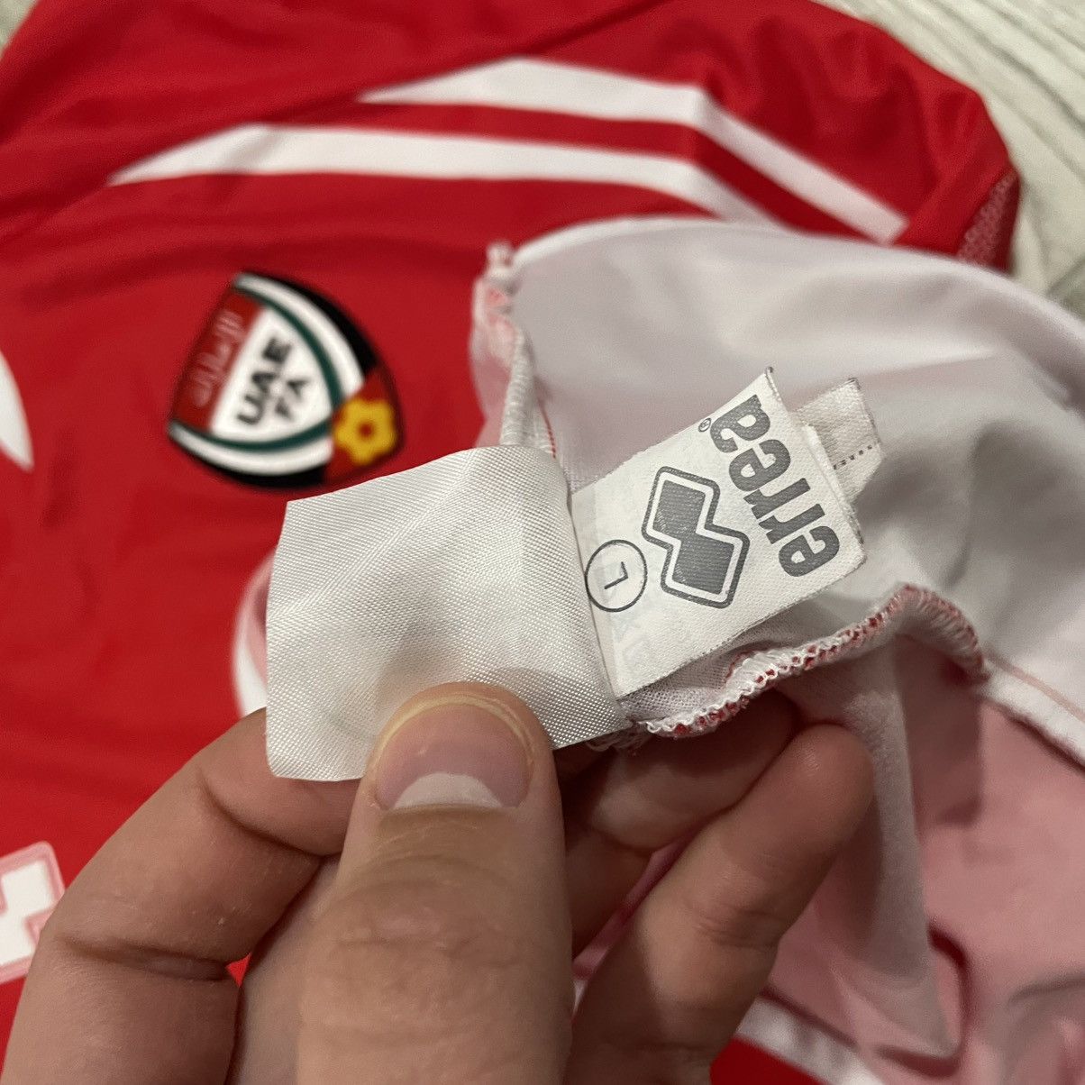 Pro Player United Arab Emirates jersey UAE Dubai soccer tee shirt errea Size US L / EU 52-54 / 3 - 6 Thumbnail