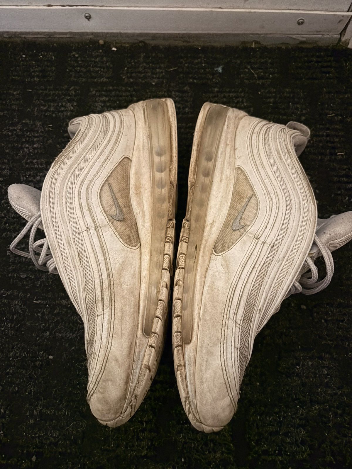 Nike Nike Air Max 97 ‘Triple White Wolf Grey’ Size US 10 / EU 43 - 6 Thumbnail