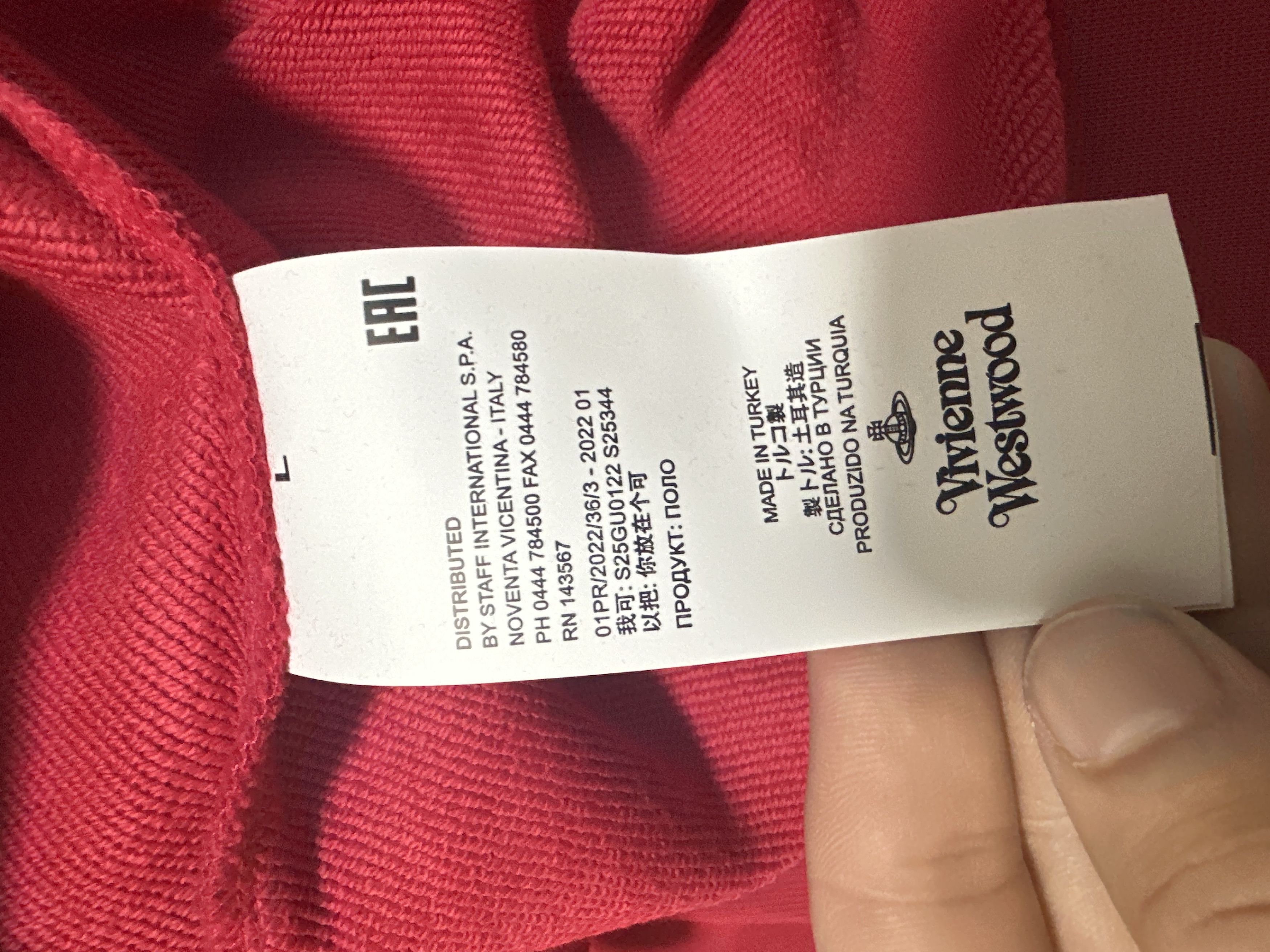 Vintage × Vivienne Westwood Vivienne Westwood Orb Logo Sweatshirt Red Size Large Size US L / EU 52-54 / 3 - 5 Thumbnail