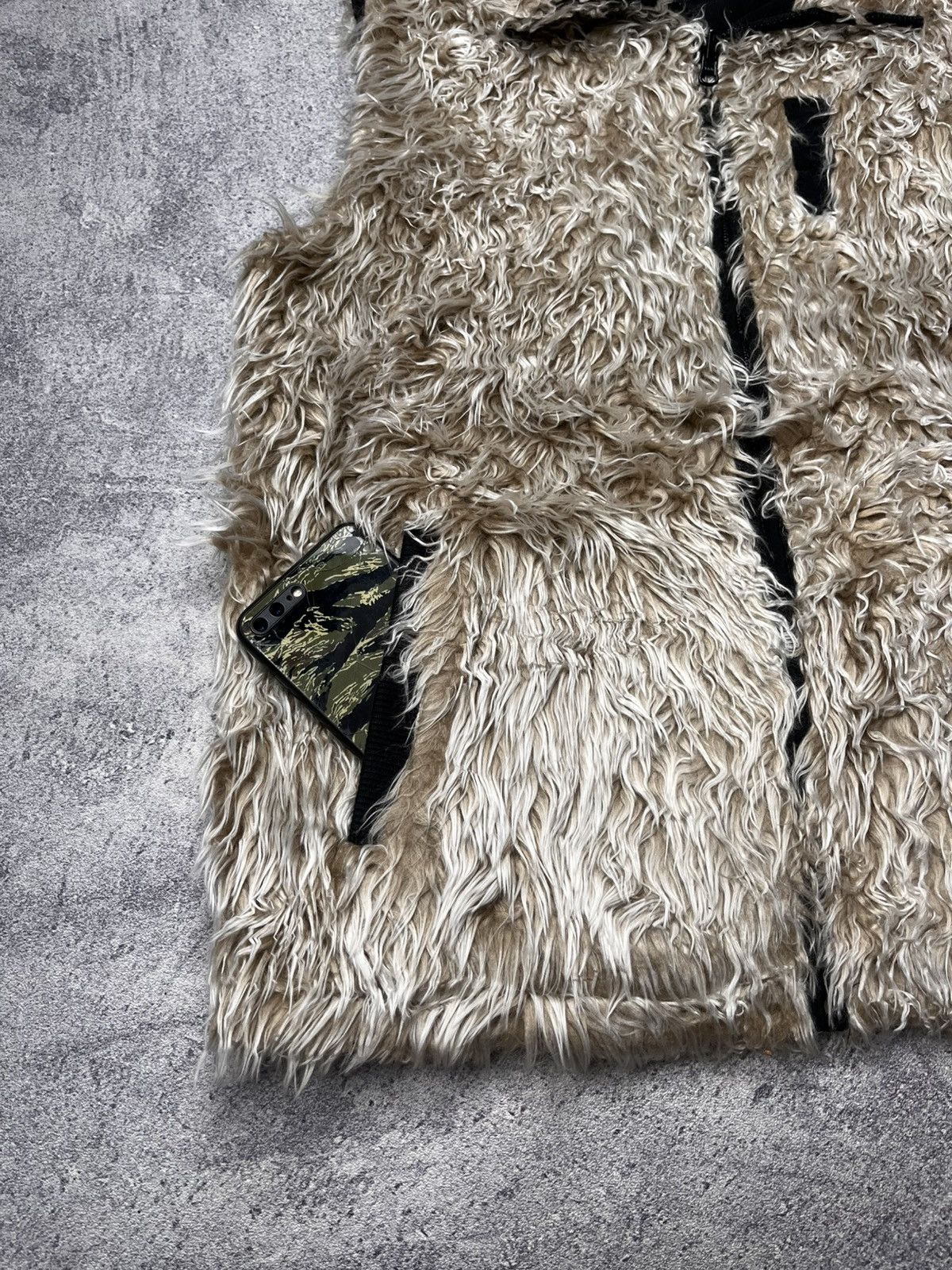 If Six Was Nine Racoon Fur Reversible Vest Gym Master Size US M / EU 48-50 / 2 - 9 Thumbnail