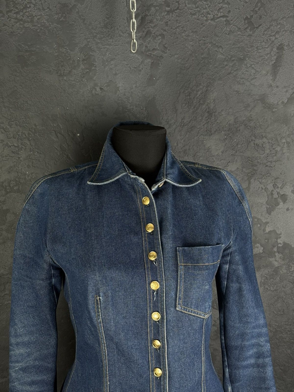 Dior Vintage CHRISTIAN DIOR BOUTIQUE Embroidered Denim Jacket Size M / US 6-8 / IT 42-44 - 2 Thumbnail