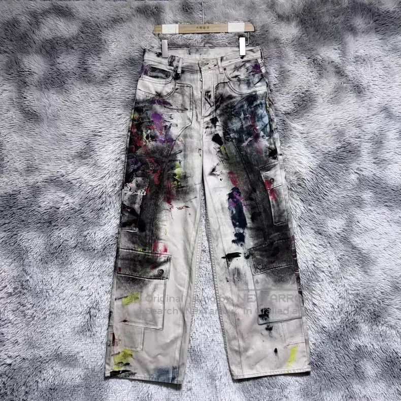 Acne Studios Acne Studios 1981 Vintage Graffiti Denim Pants Size US 31 - 1 Thumbnail