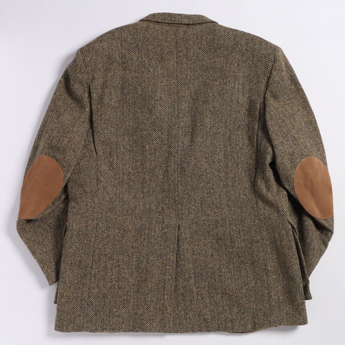 Harris Tweed Harris Tweed Orvis USA Wool Blazer Jacket Herringbone Huntin Size 46L - 11 Thumbnail