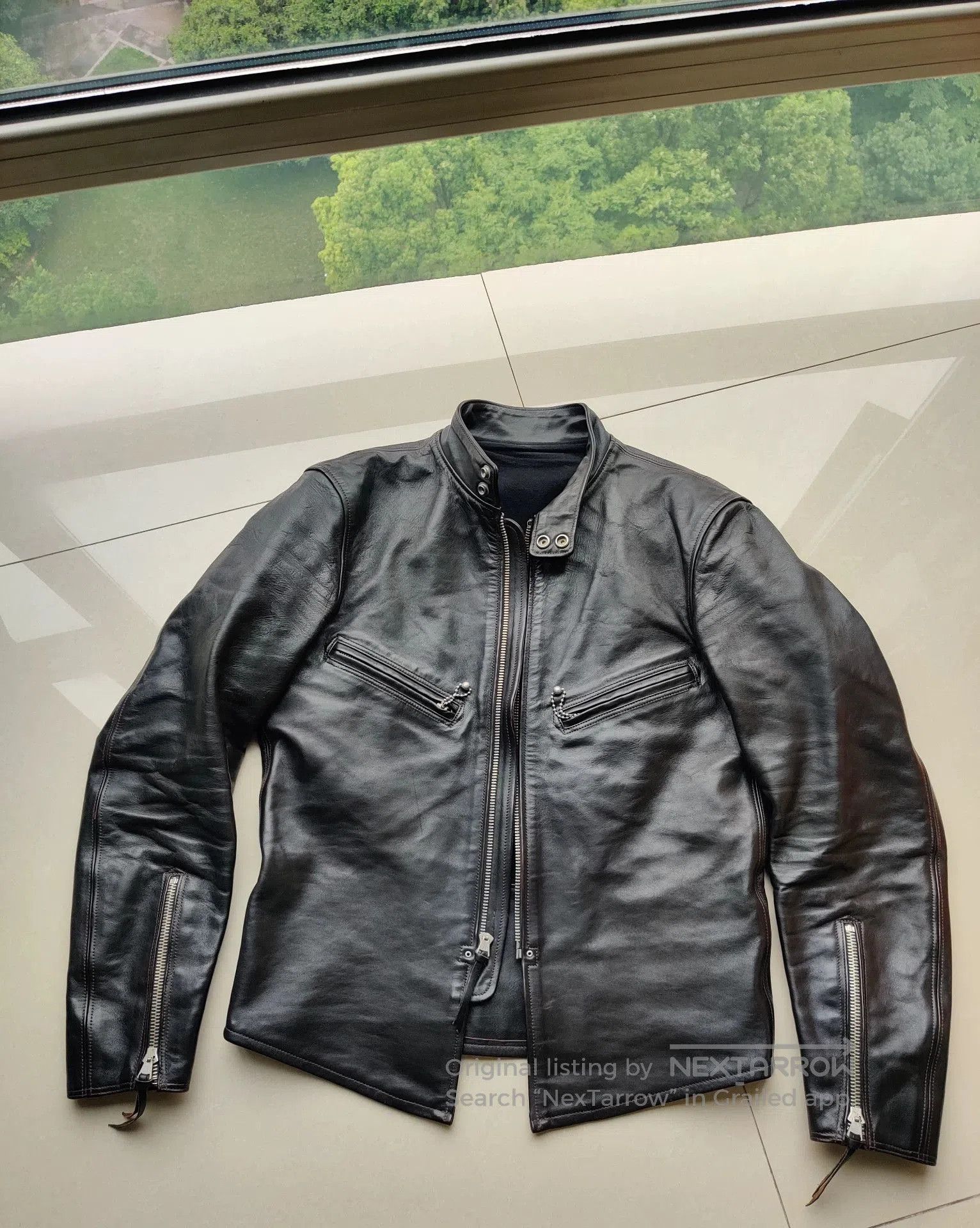 Freewheelers freewheelers leather motorcycle jacket. Size US M / EU 48-50 / 2 - 1 Thumbnail