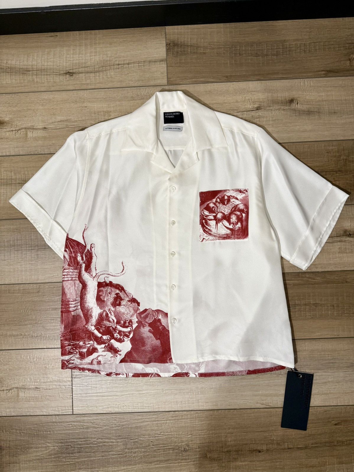 トップス Enfants Riches Deprimes ANIME SILK SHIRT Enfants Riches Deprimes ANIME SILK SHIRT
