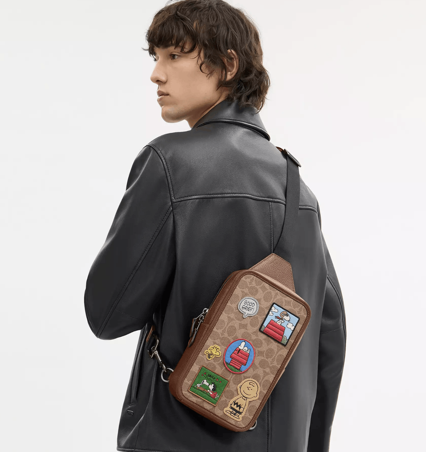 Coach Coach X Peanuts Sullivan Pack With Patches CBI43 Size ONE SIZE - 8 Thumbnail