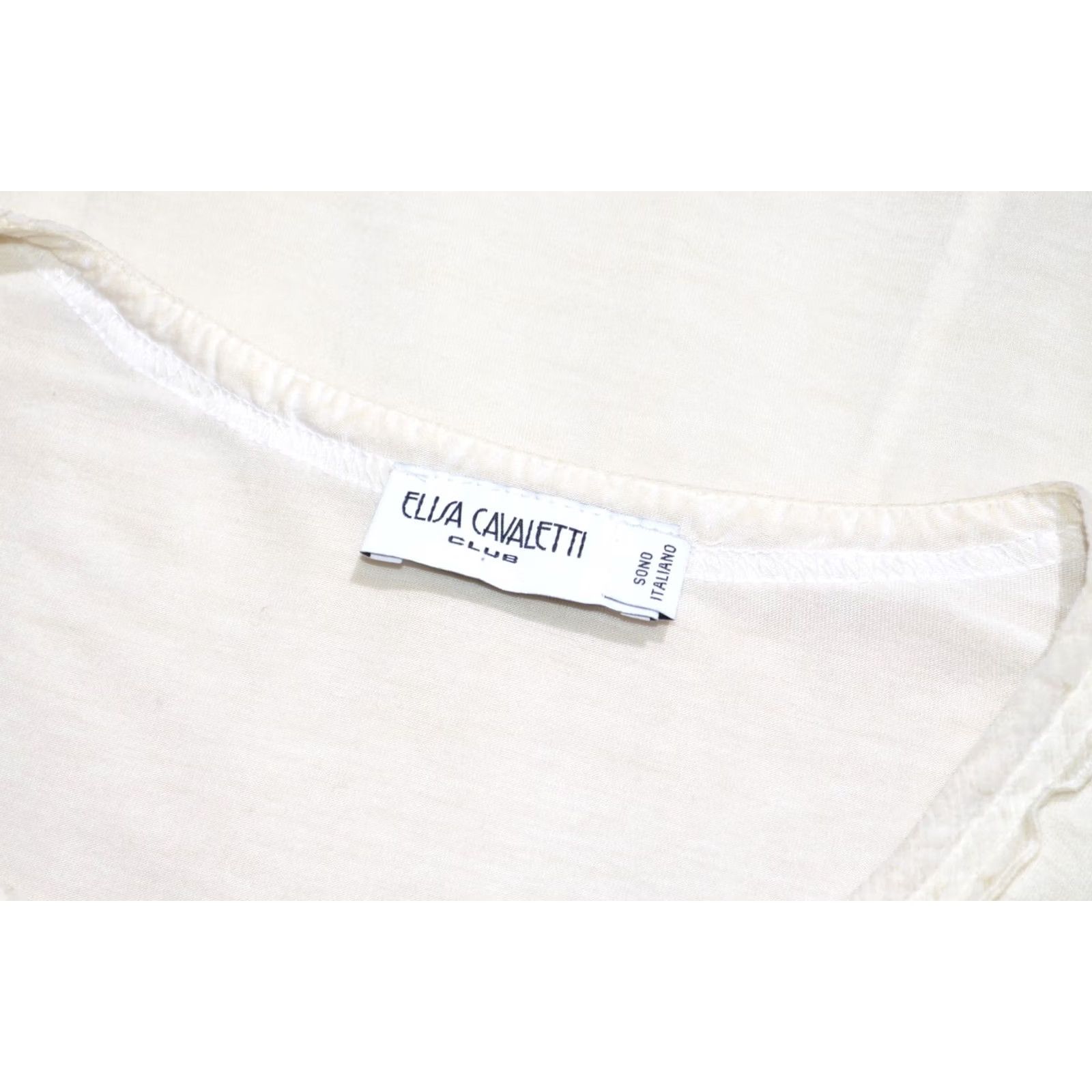 Vintage Elisa Cavaletti Jumper Women Ivory Long Sleeve Knit Wool/Cotton L Size L / US 10 / IT 46 - 7 Thumbnail