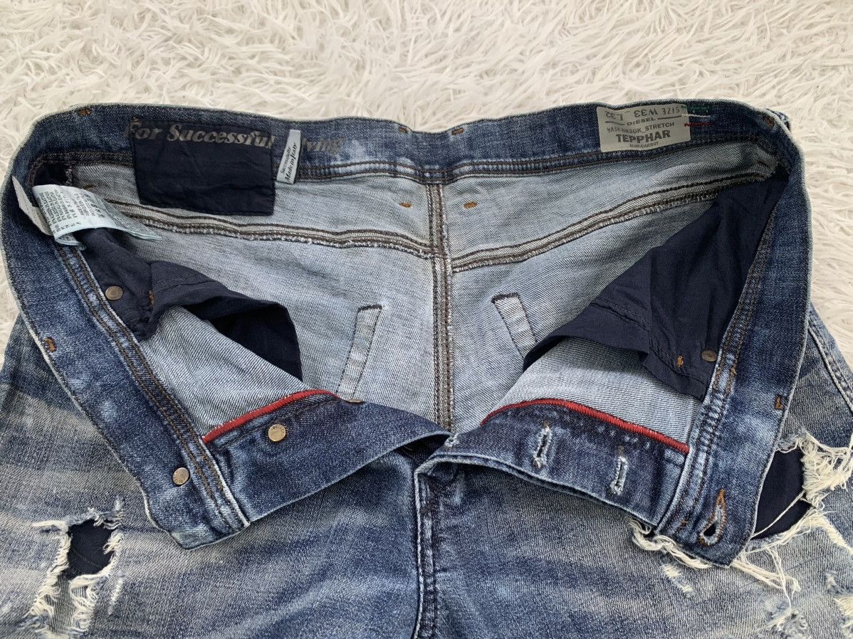 Diesel Distress Diesel Tepphar Slim Carrot Denim Pant Size US 35 - 15 Thumbnail