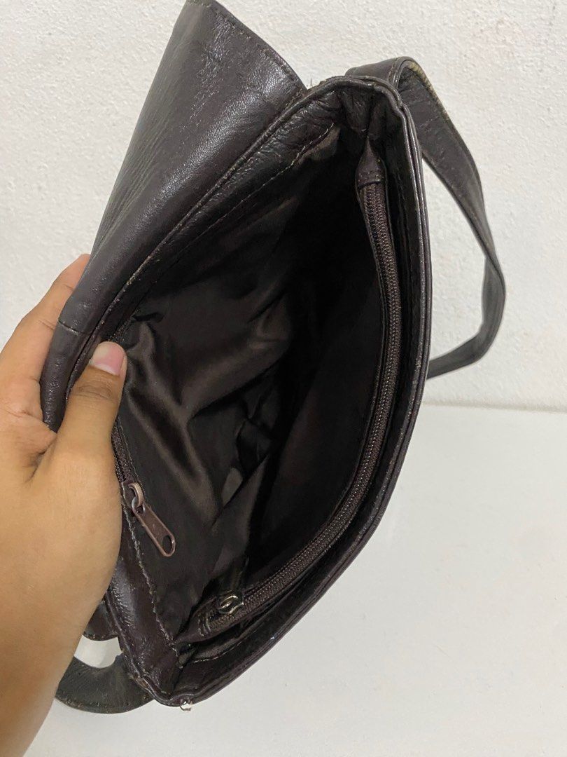 Leather Sheep Leather Sling Bag Size ONE SIZE - 8 Thumbnail