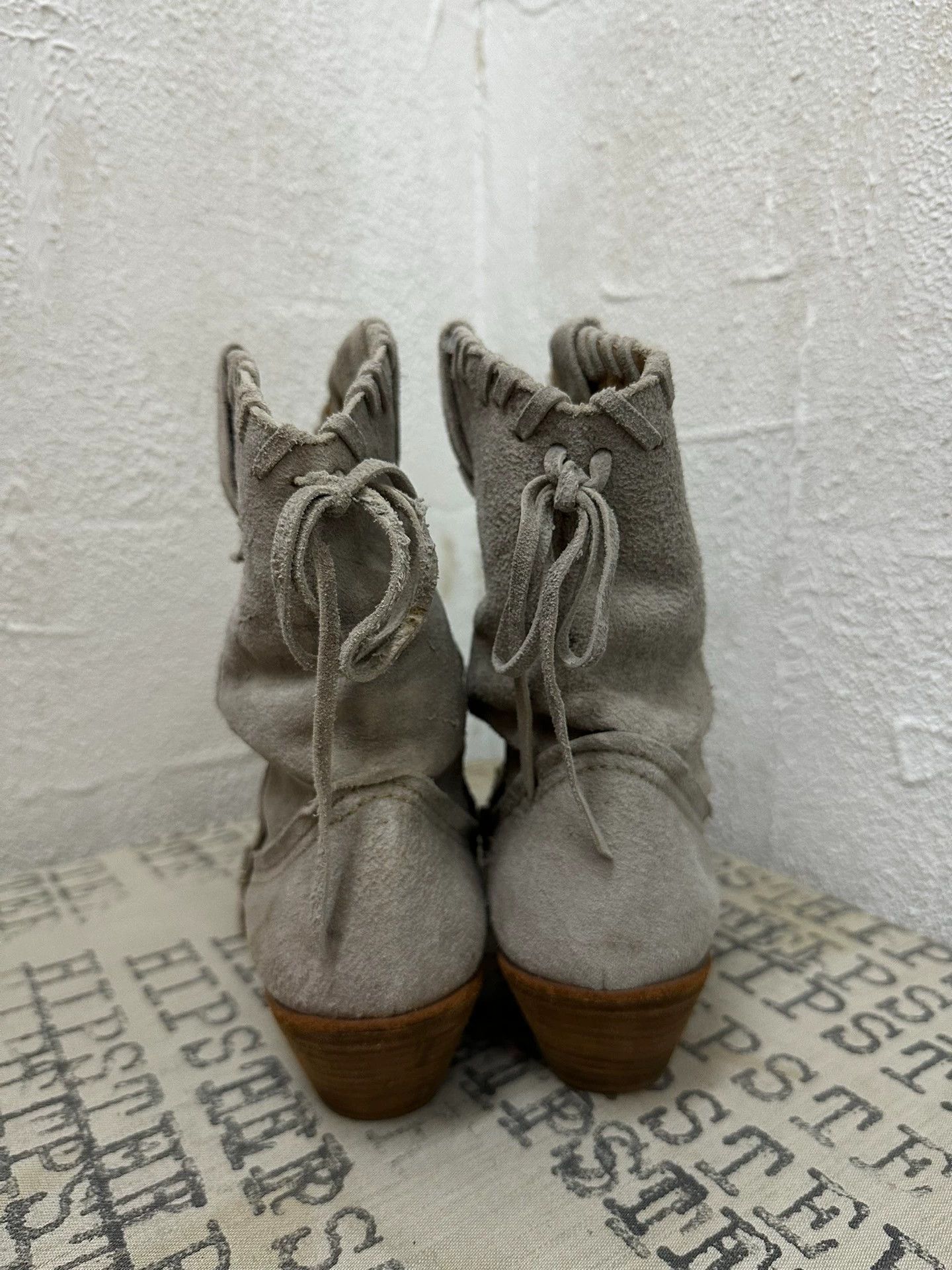 Junya Watanabe Junya Watanabe W Pointed Toe Suede Strap Bow Boot L Size US 7.5 / IT 37.5 - 5 Thumbnail