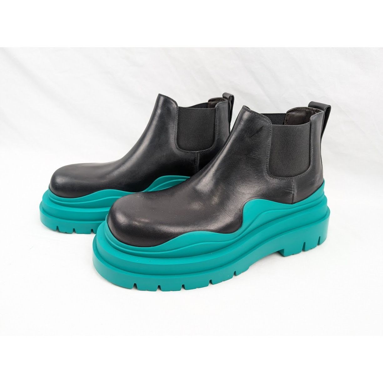Bottega Veneta o1rshd1 Military Calf Tire Boots in Black 43.5 Size US 10.5 / EU 43-44 - 19 Thumbnail