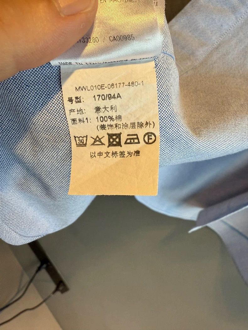 Thom Browne THOM BROWNE Blue placket tricolour shirt + double armband 2 Size US S / EU 44-46 / 1 - 6 Thumbnail