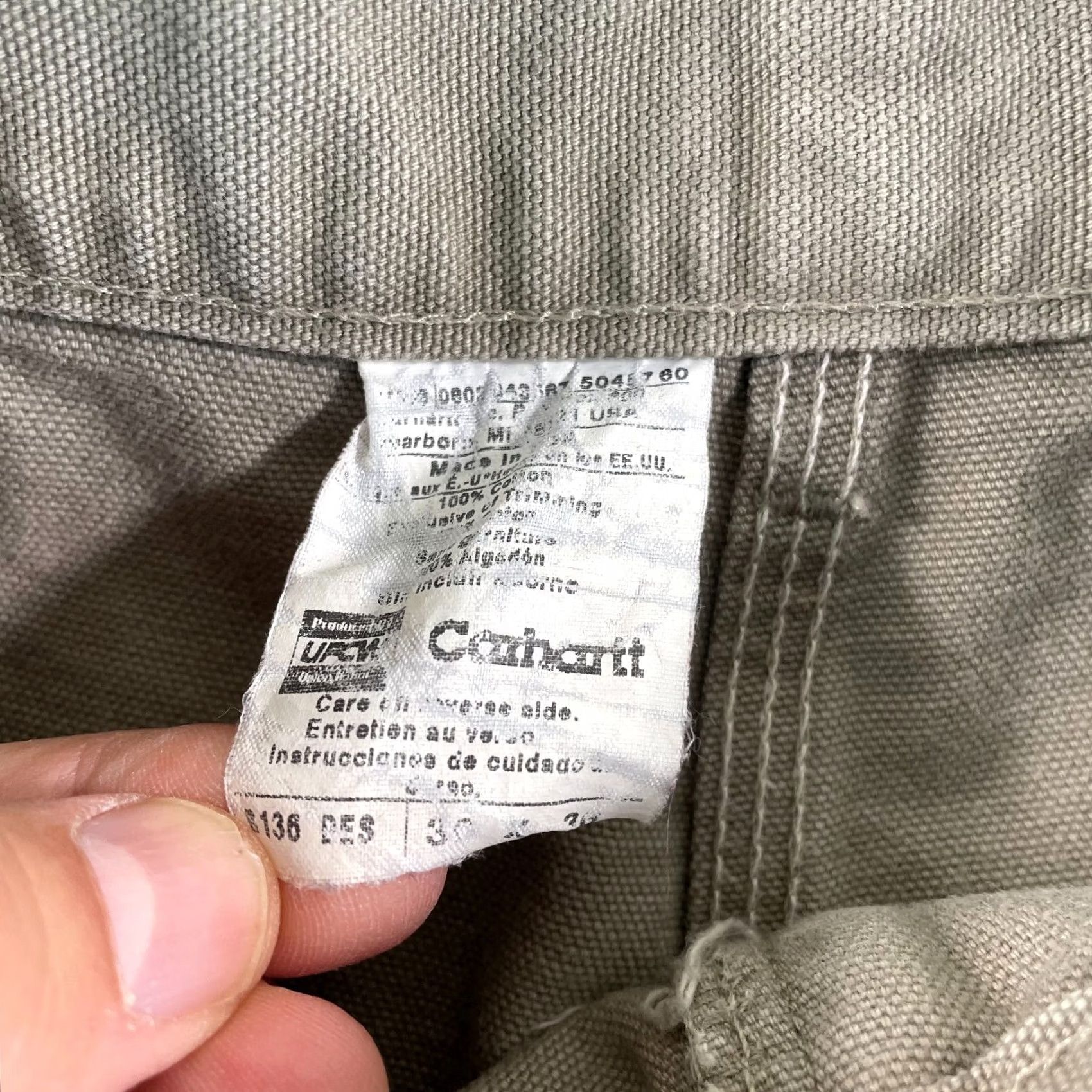 Carhartt Carhartt Utility Double Knee Washed Duck Pants Men 34x35 Grey Loose Fit WorkWear Size US 34 / EU 50 - 2 Thumbnail