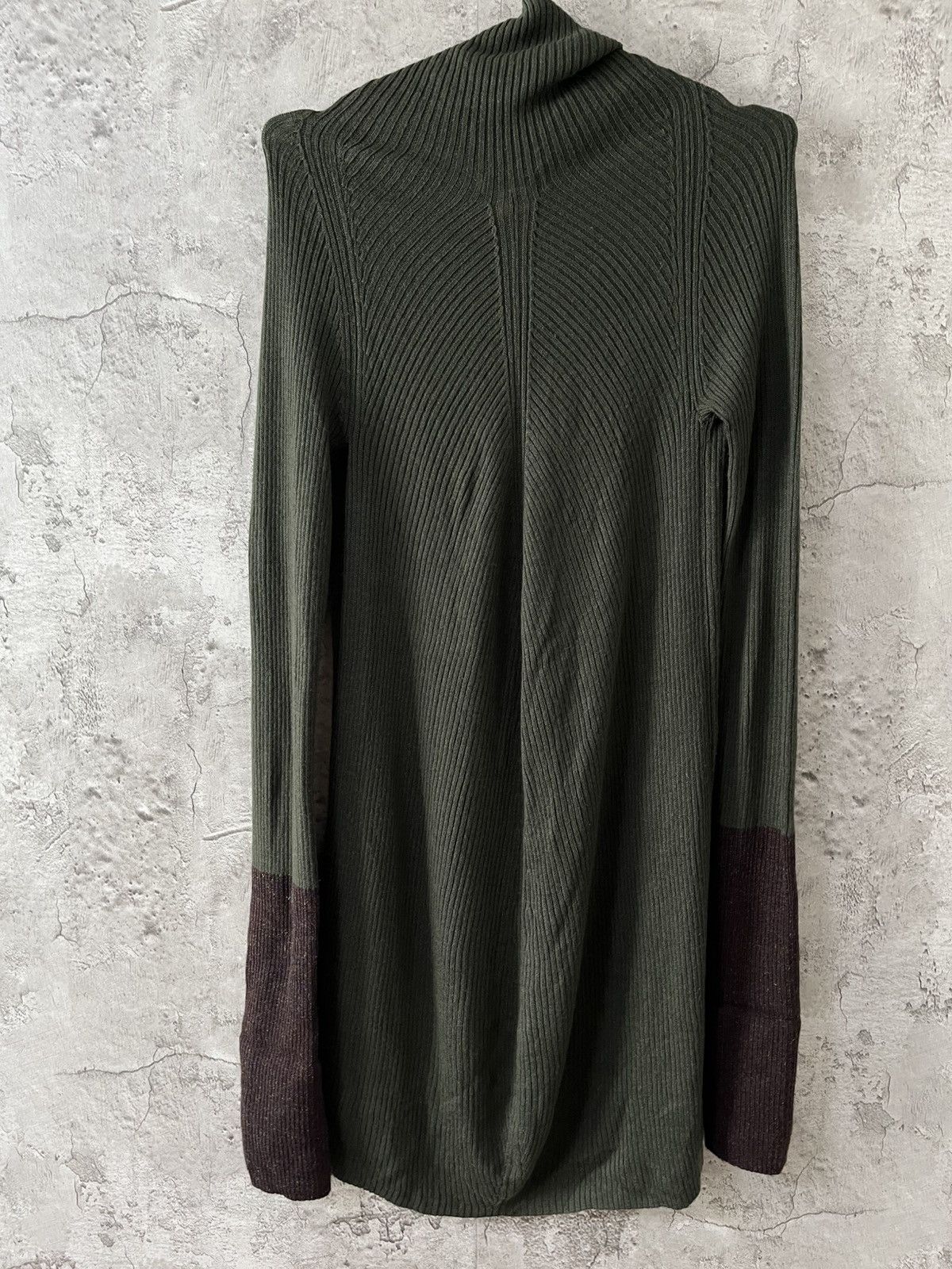 Yohji Yamamoto Y's Yohji Yamamoto Ribbed Turtleneck One-Piece Knit Size L / US 10 / IT 46 - 6 Thumbnail