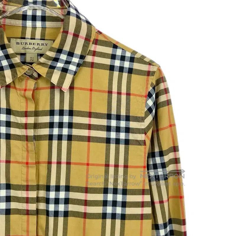 Burberry Burberry XS Long Sleeve Khaki Shirt. Size XS / US 0-2 / IT 36-38 - 3 Thumbnail