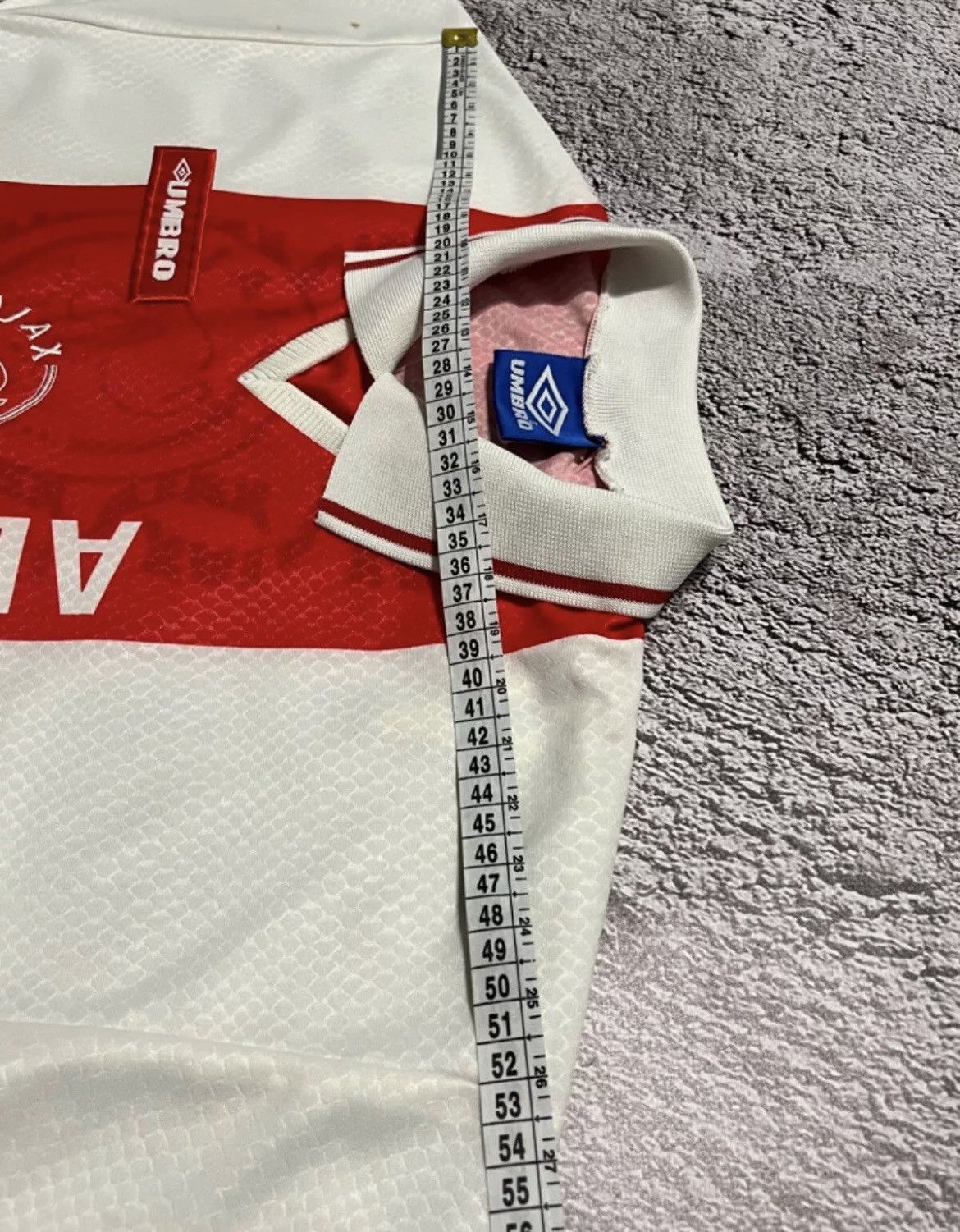 Umbro × Vintage AJAX AMSTERDAM home jersey shirt UMBRO 1998-1999 Player Size US S / EU 44-46 / 1 - 12 Thumbnail