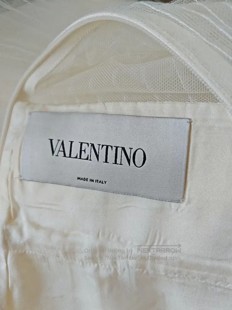 Valentino Valentino Milky white mesh ruffled wool silk dress Size M / US 6-8 / IT 42-44 - 7 Thumbnail