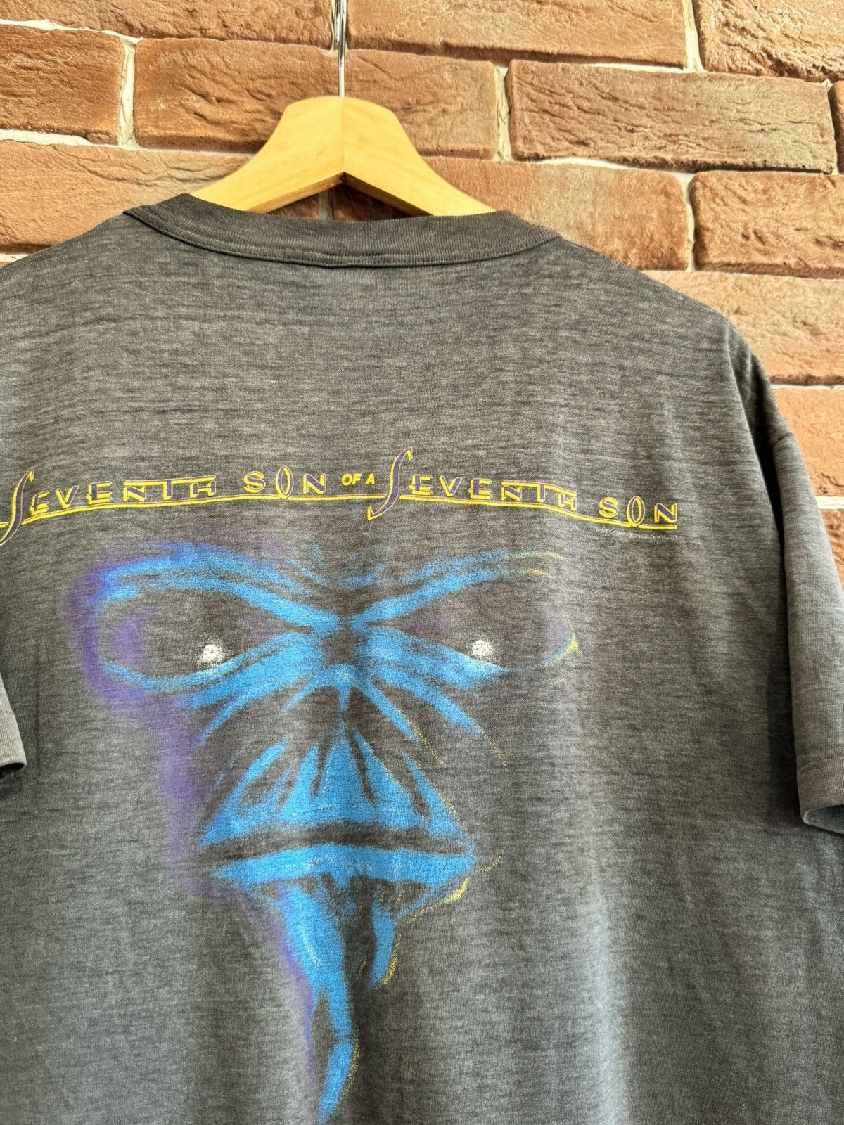 Band Tees 1988 Iron Maiden Seventh Son of a Seventh Son world tour Size US L / EU 52-54 / 3 - 8 Thumbnail