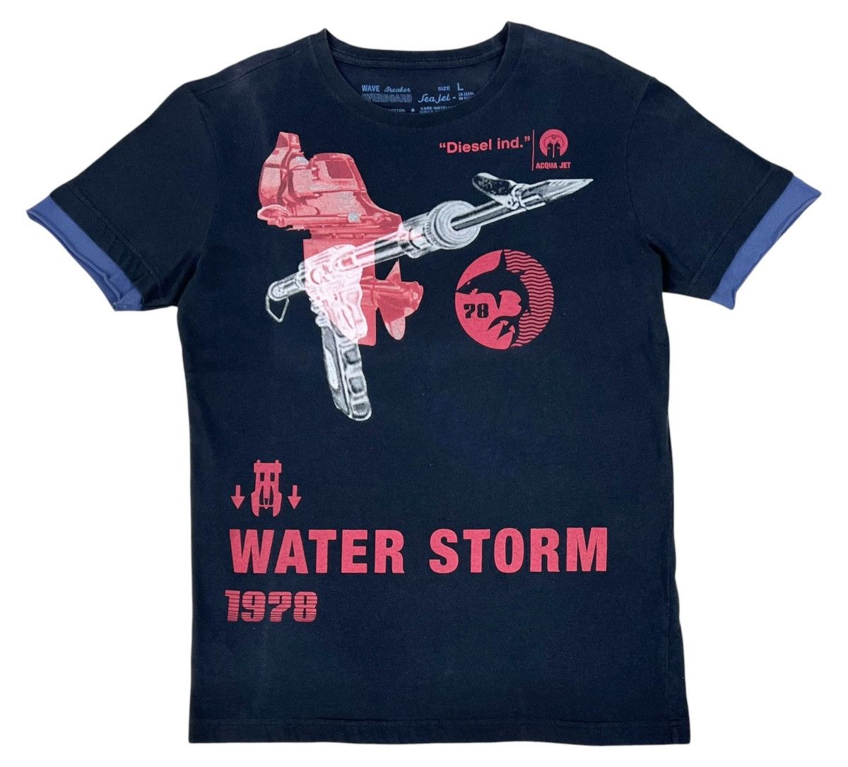 Diesel Diesel x Wave Breaker Overboard Tee Size US L / EU 52-54 / 3 - 1 Thumbnail