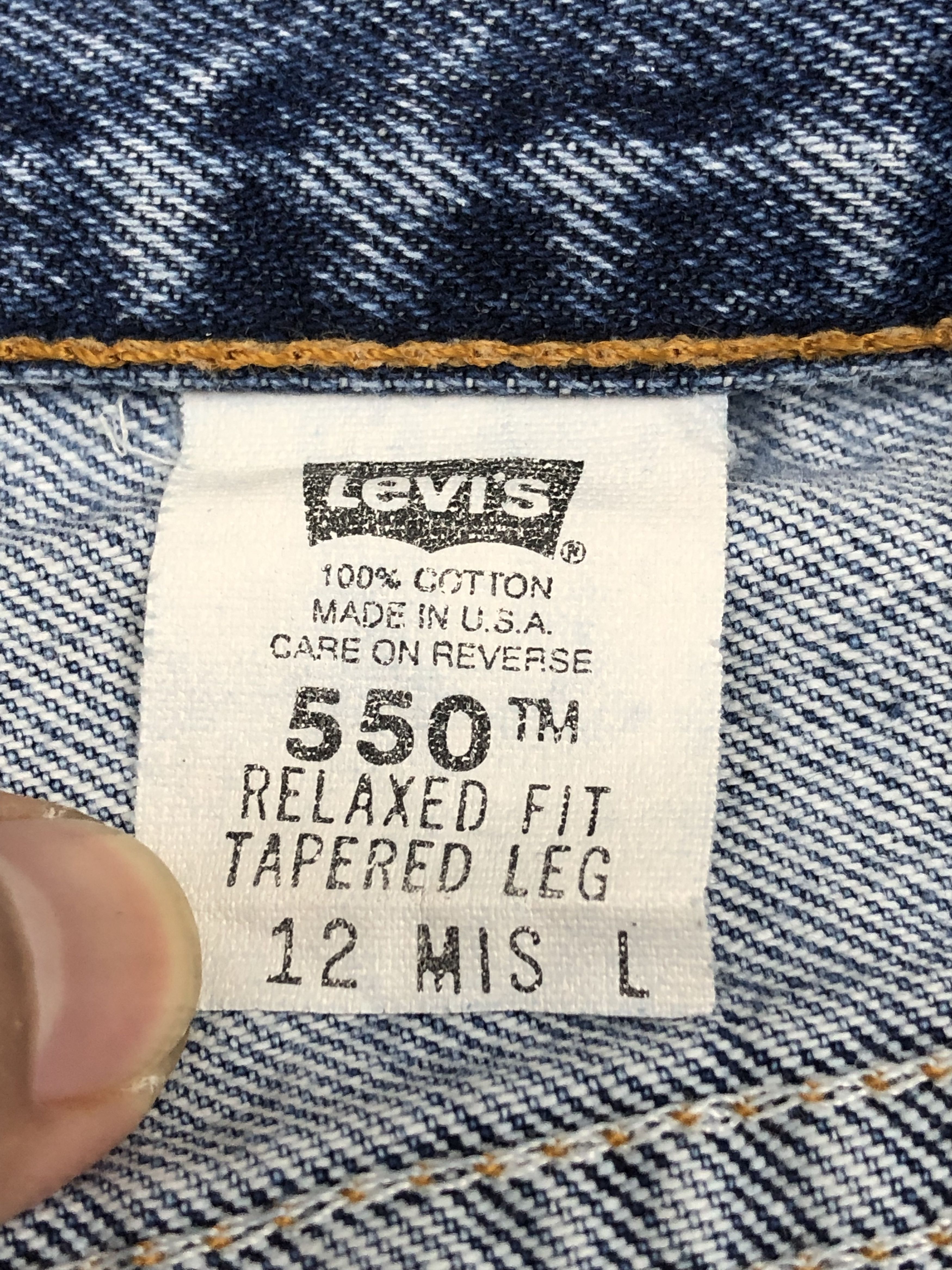 Levi's Vintage 90s Levis 550 Light Blue Jeans DP1682 Size US 31 - 7 Thumbnail