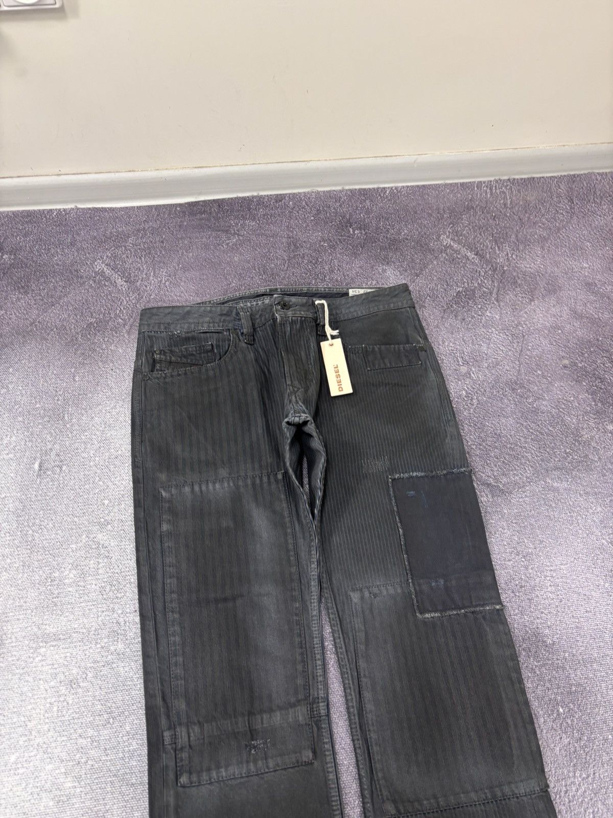 Diesel Diesel Thavar NWT Men’s Patchwork Avant Garde Pants Jeans Size US 32 / EU 48 - 4 Thumbnail