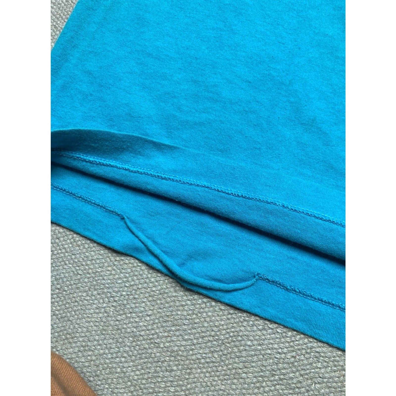 Fruit Of The Loom VINTAGE 90s Fruit of the Loom T-Shirt Men XL Cotton Teal Blue Single Stitch Size US XL / EU 56 / 4 - 6 Thumbnail